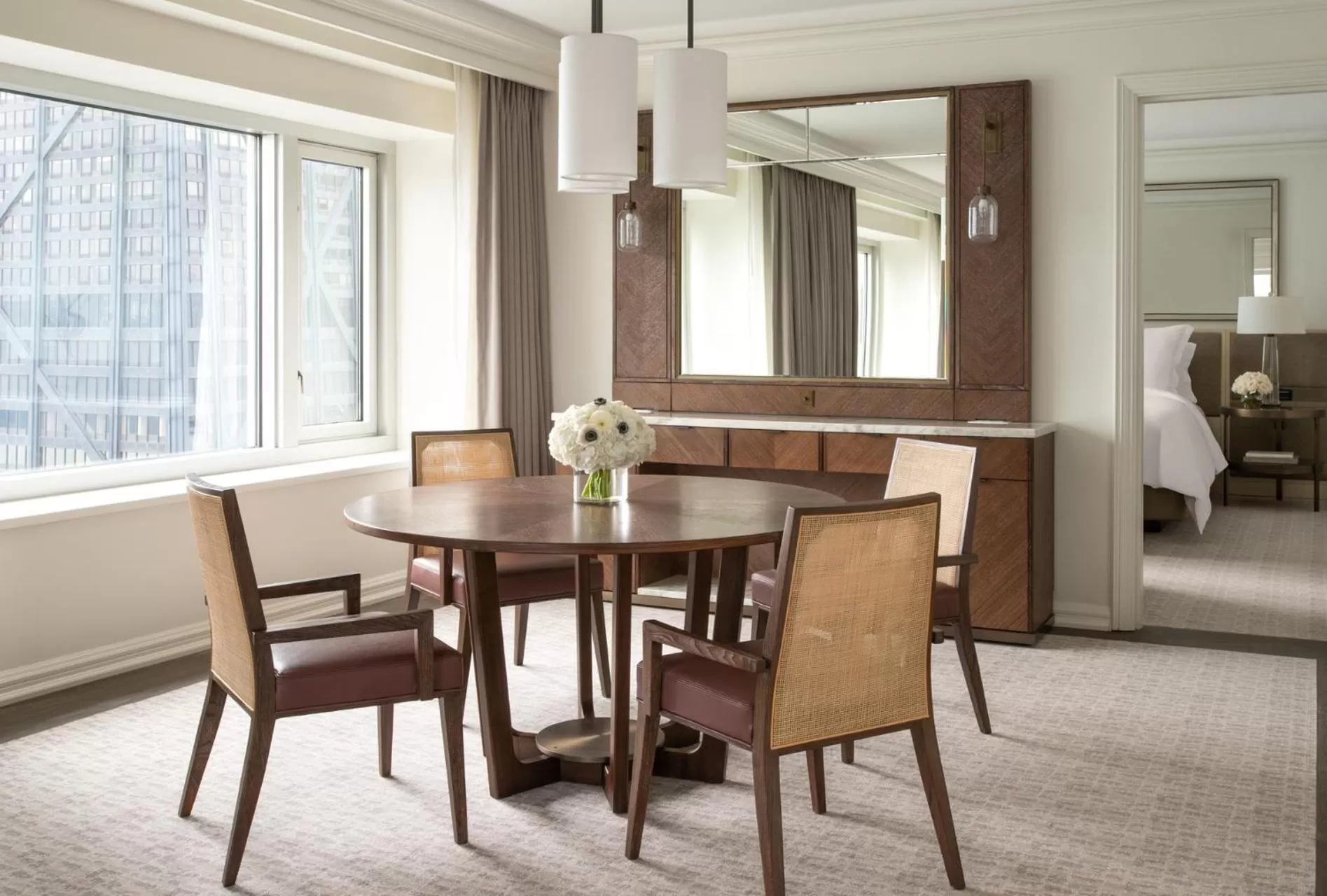 Dining area in Four Seasons Chicago