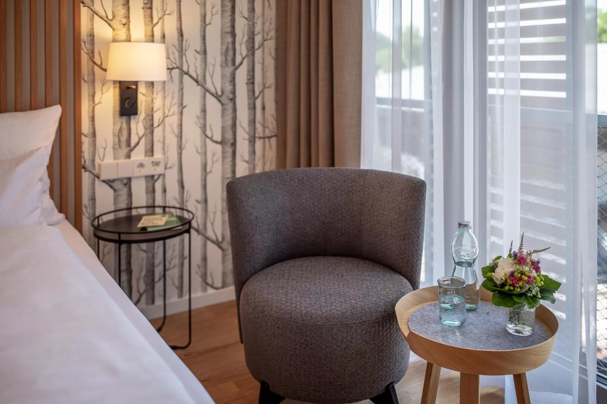 Seating area, Bed in Seehörnle Bio Hotel & Gasthaus