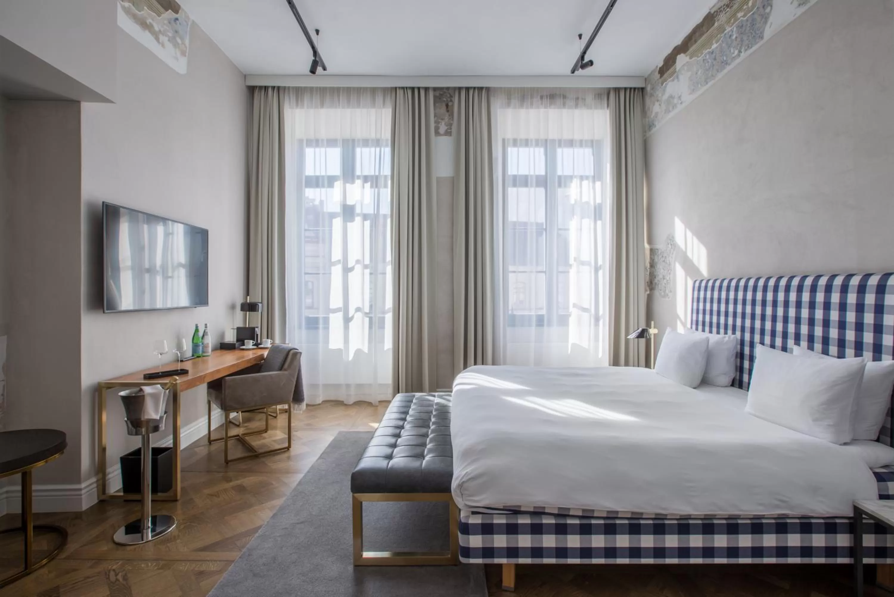 Bed in Hotel Pacai, Vilnius, a Member of Design Hotels