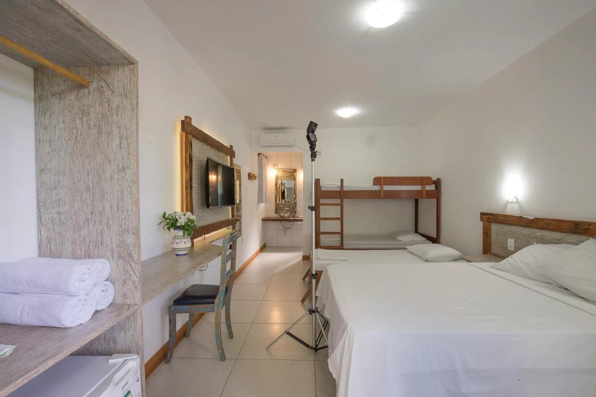 Bed in Hotel Chácara das Flores