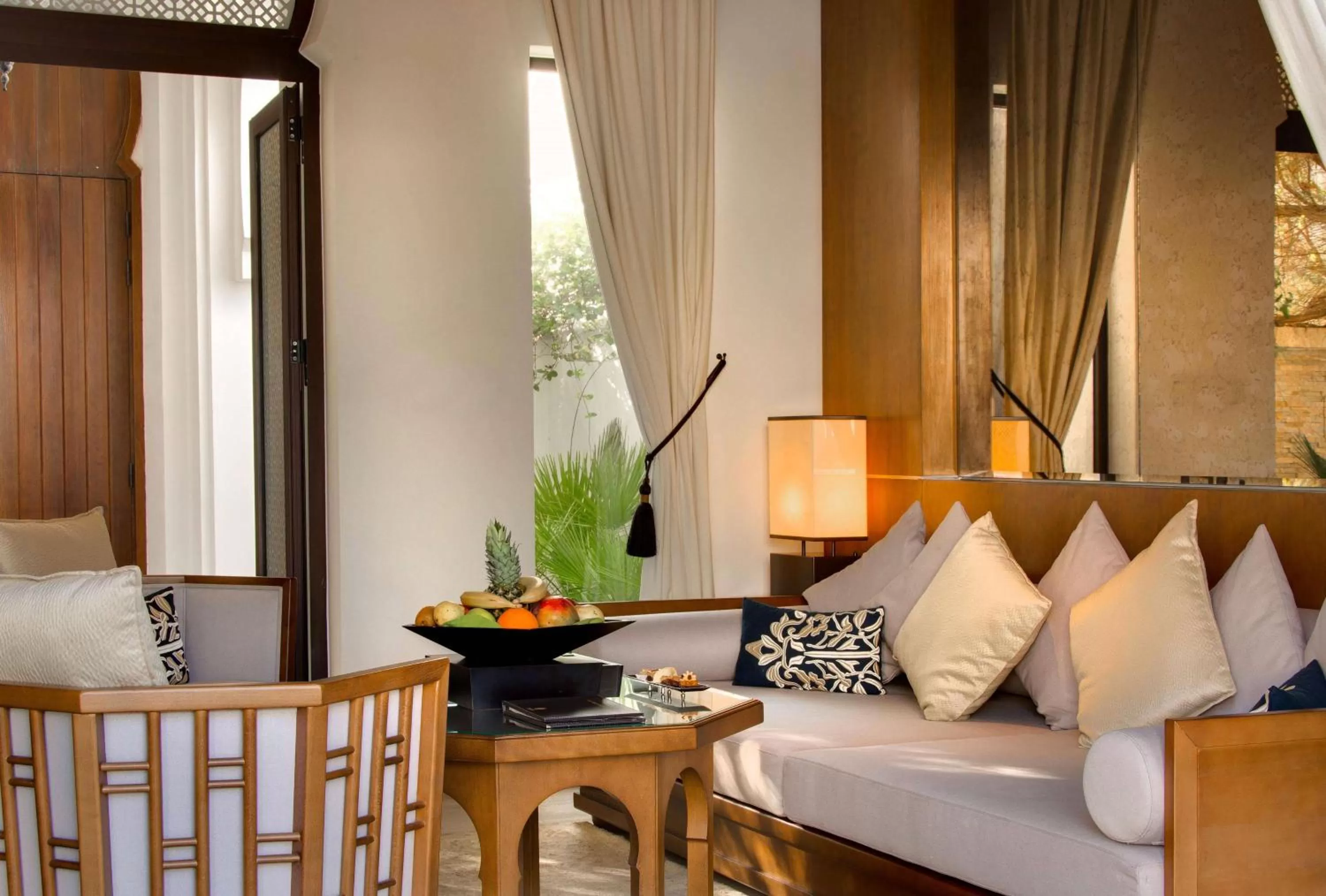 Living room in Banyan Tree Tamouda Bay