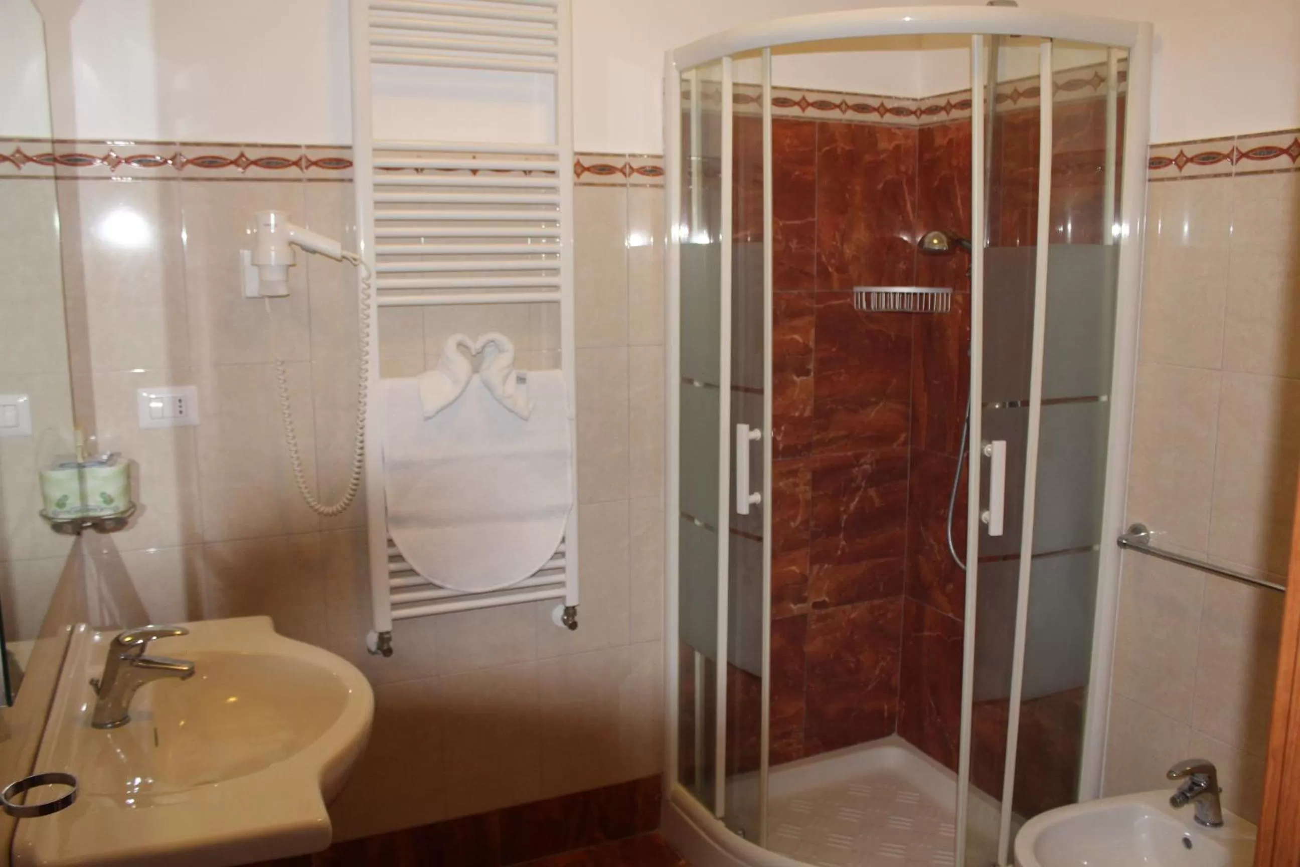 Bathroom in Residence Hotel Torresilvana