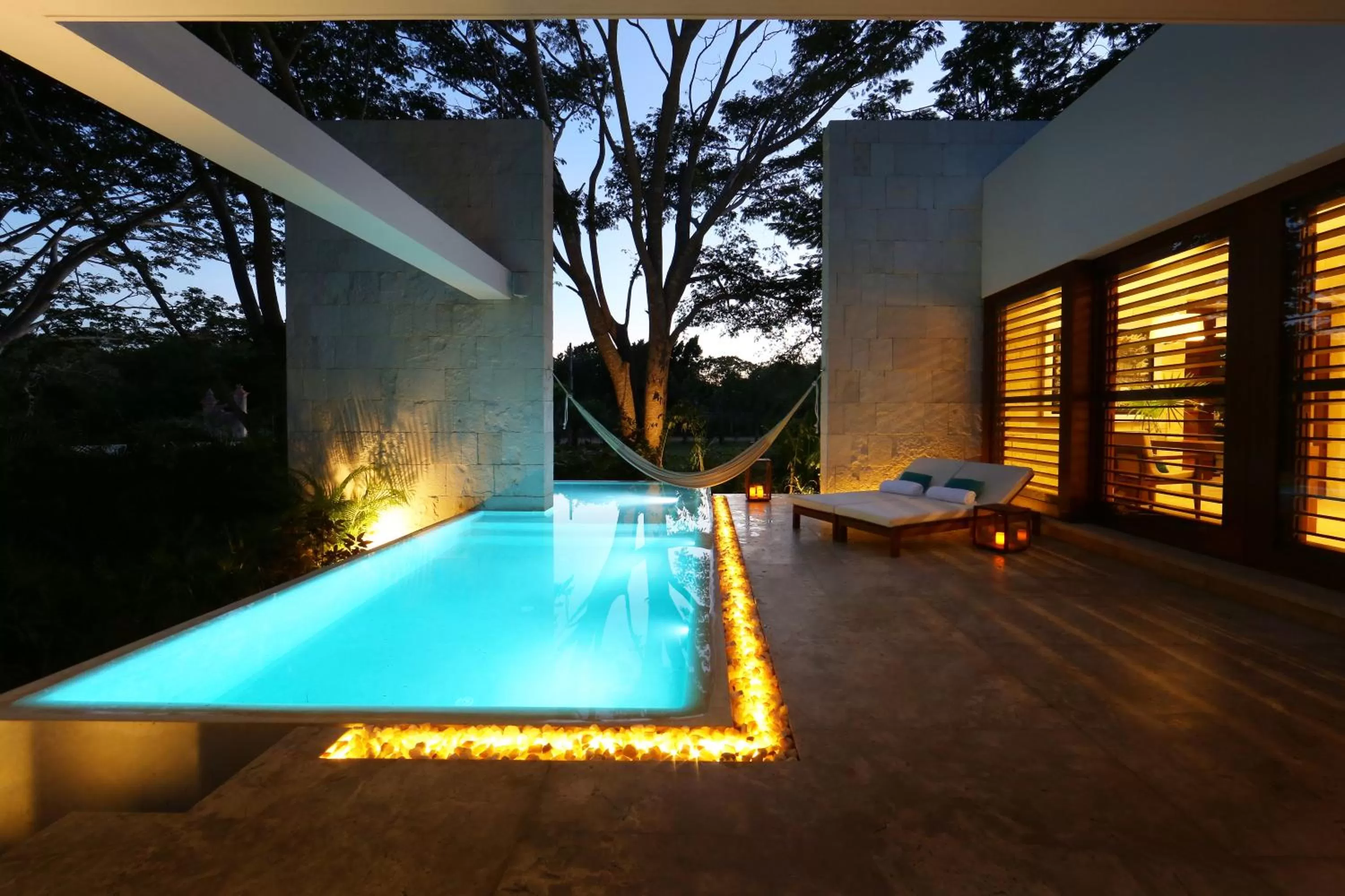 Swimming pool in Chablé Yucatan