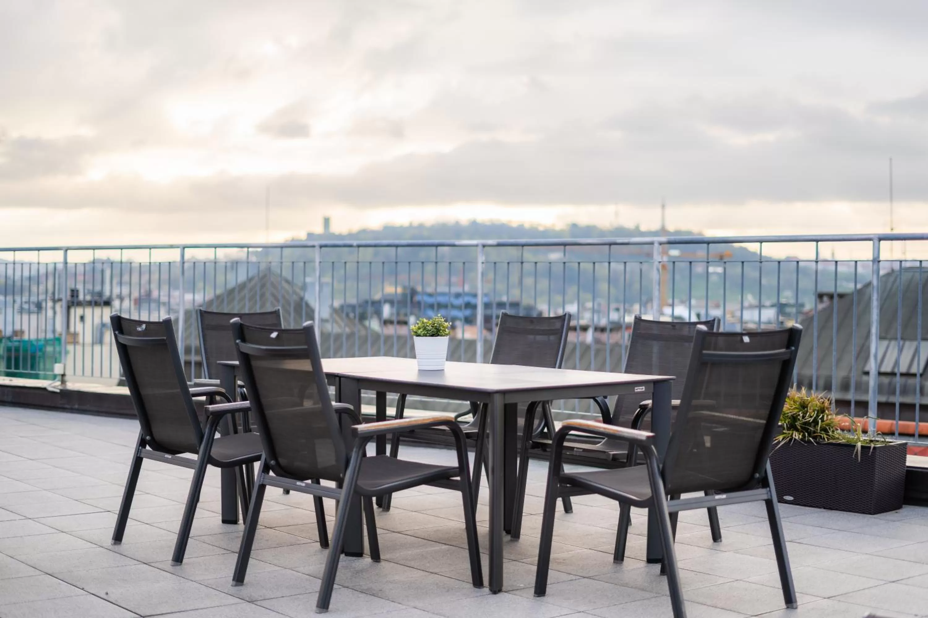 Balcony/Terrace in EA ApartHotel Melantrich