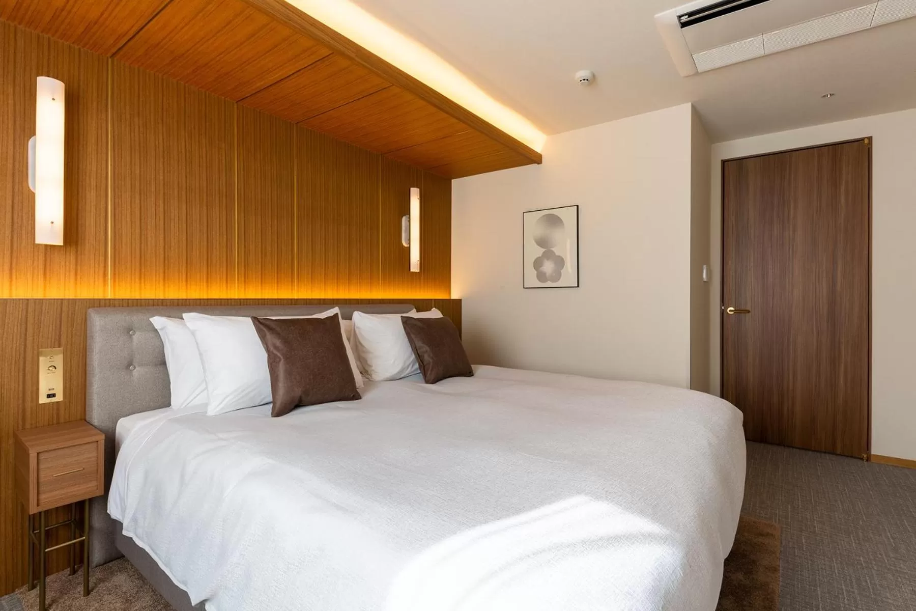 Photo of the whole room, Bed in The OneFive Terrace Fukuoka