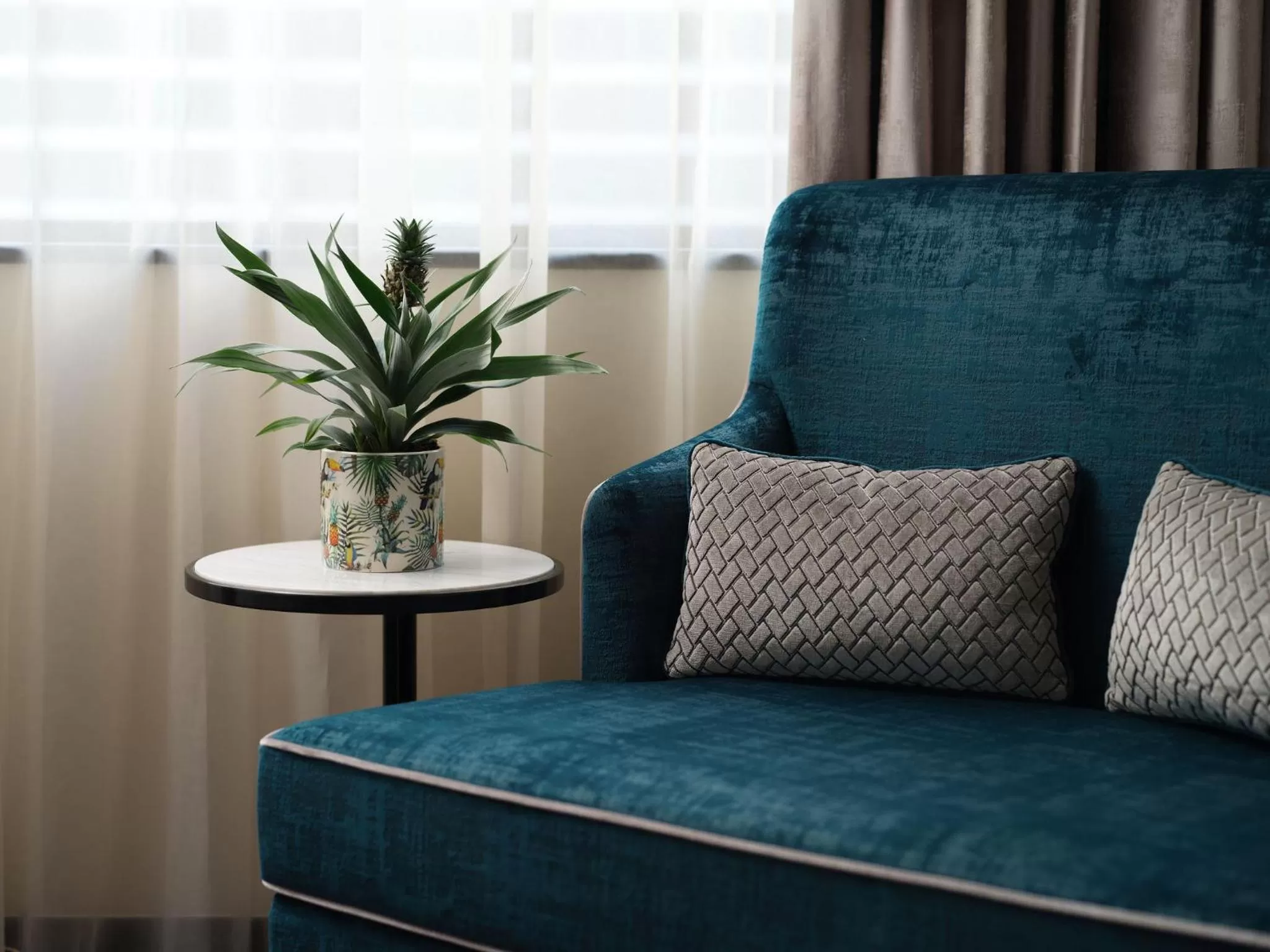 Seating area in Dao by Dorsett West London