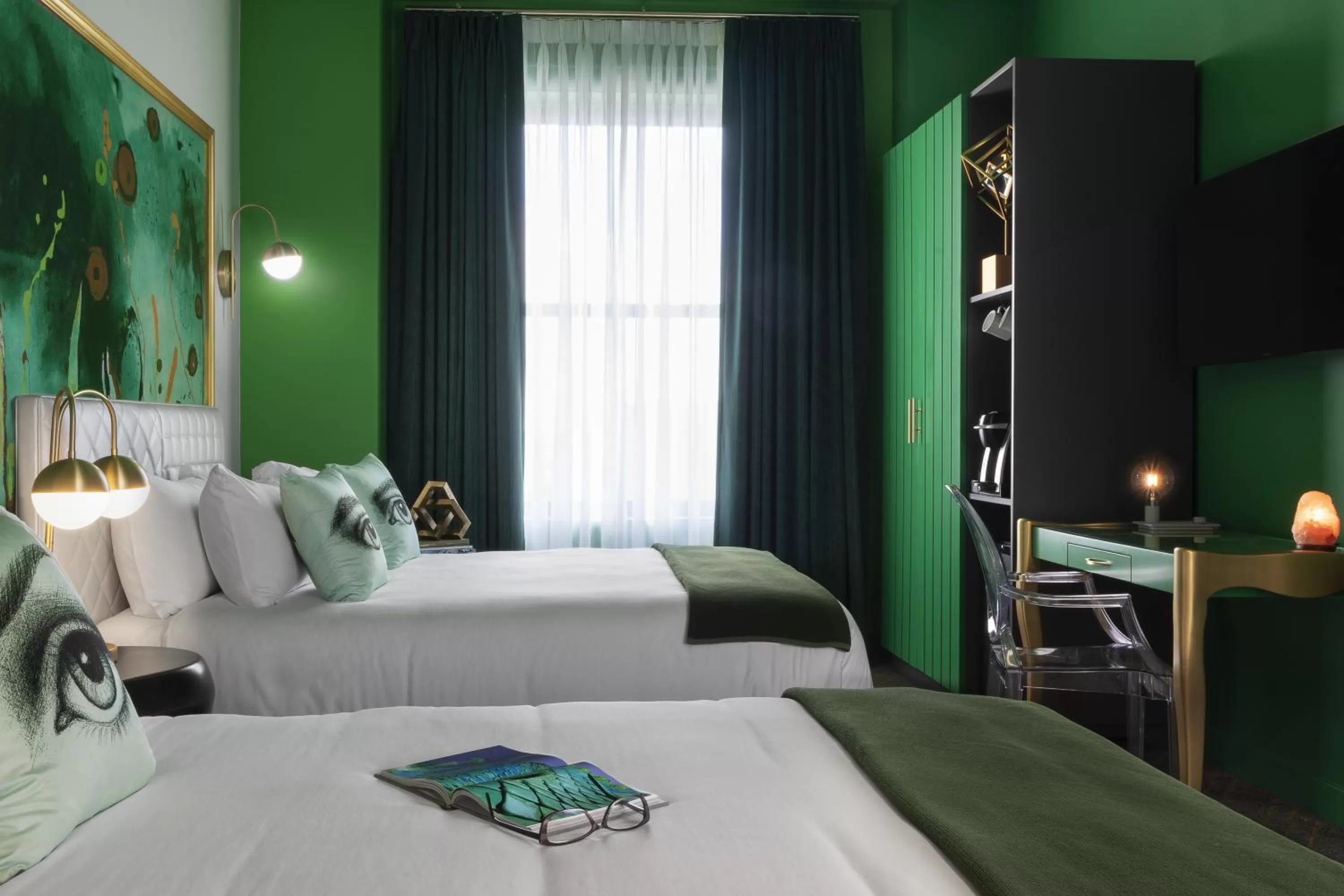 Bedroom, Bed in Angad Arts Hotel St Louis, Tapestry Collection by Hilton