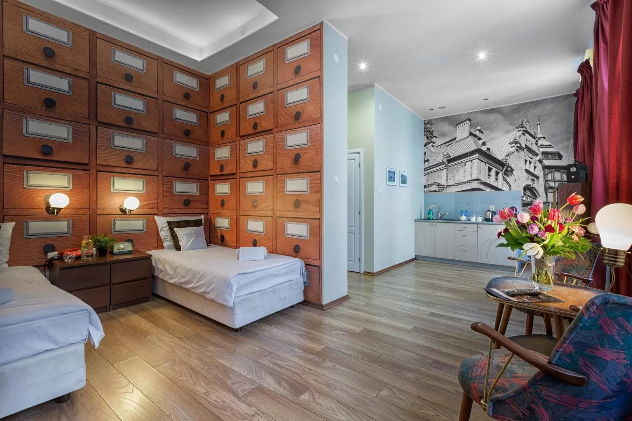 Coffee/tea facilities, Bed in Stare Kino Cinema Residence