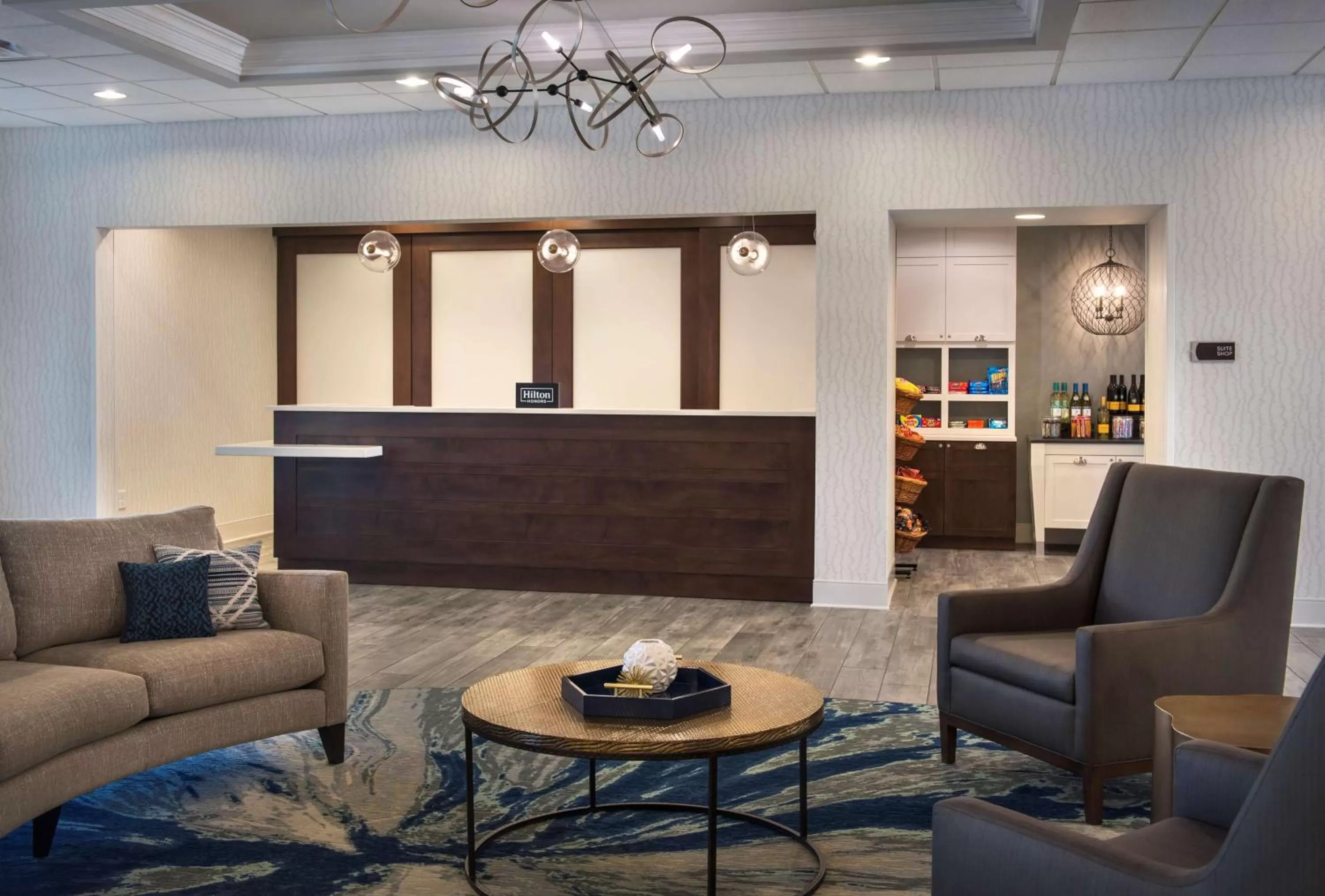 Lobby or reception in Homewood Suites by Hilton Newburgh-Stewart Airport