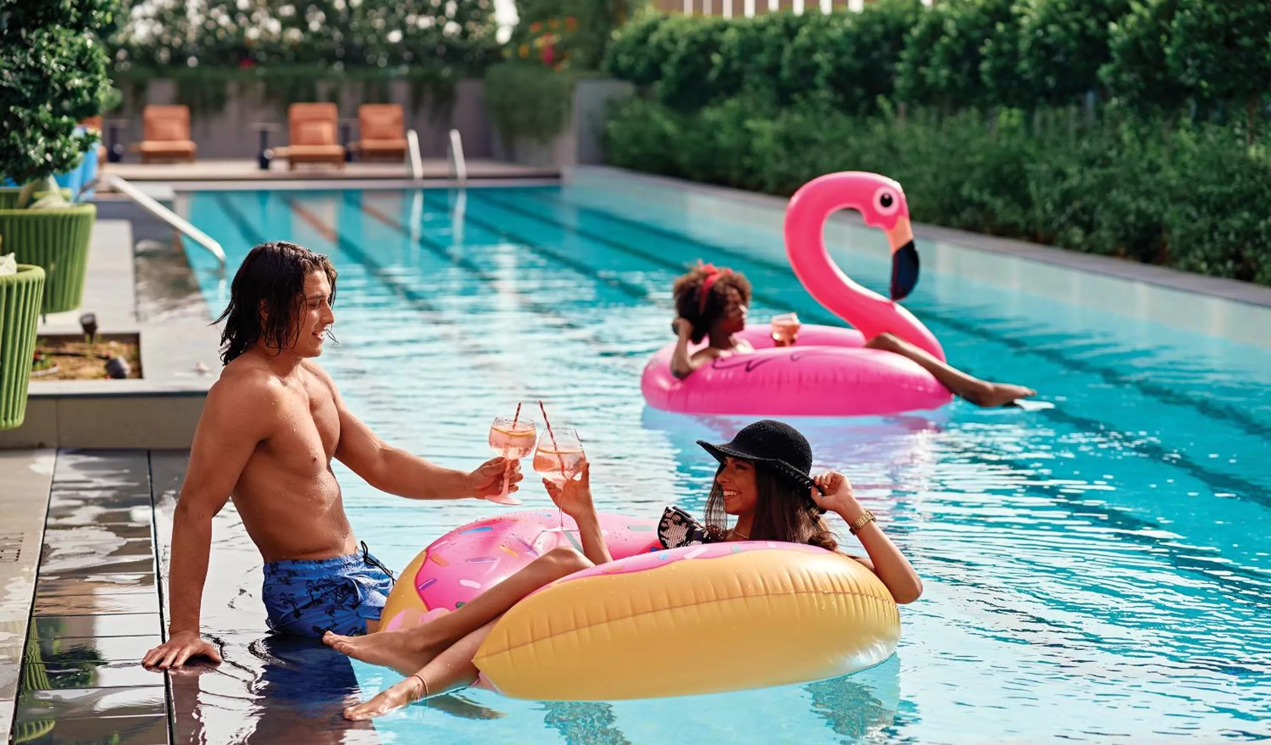 Swimming pool in Barcelo Business Bay Dubai - Formerly Revier Hotel