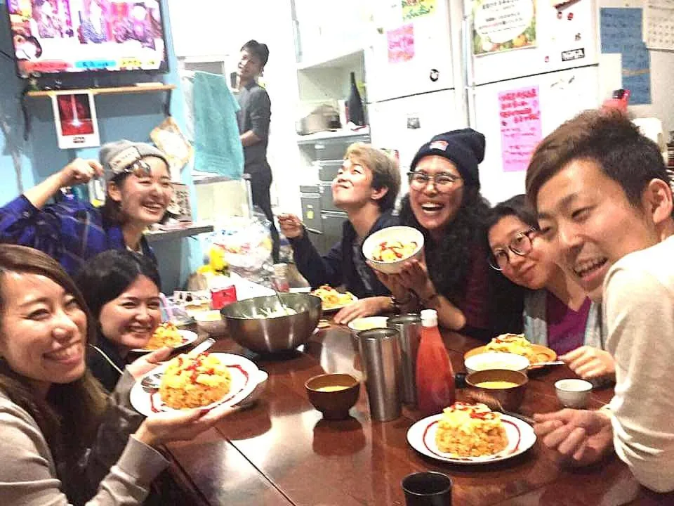 Communal lounge/ TV room in Fukuoka Guesthouse Little Asia Kokura