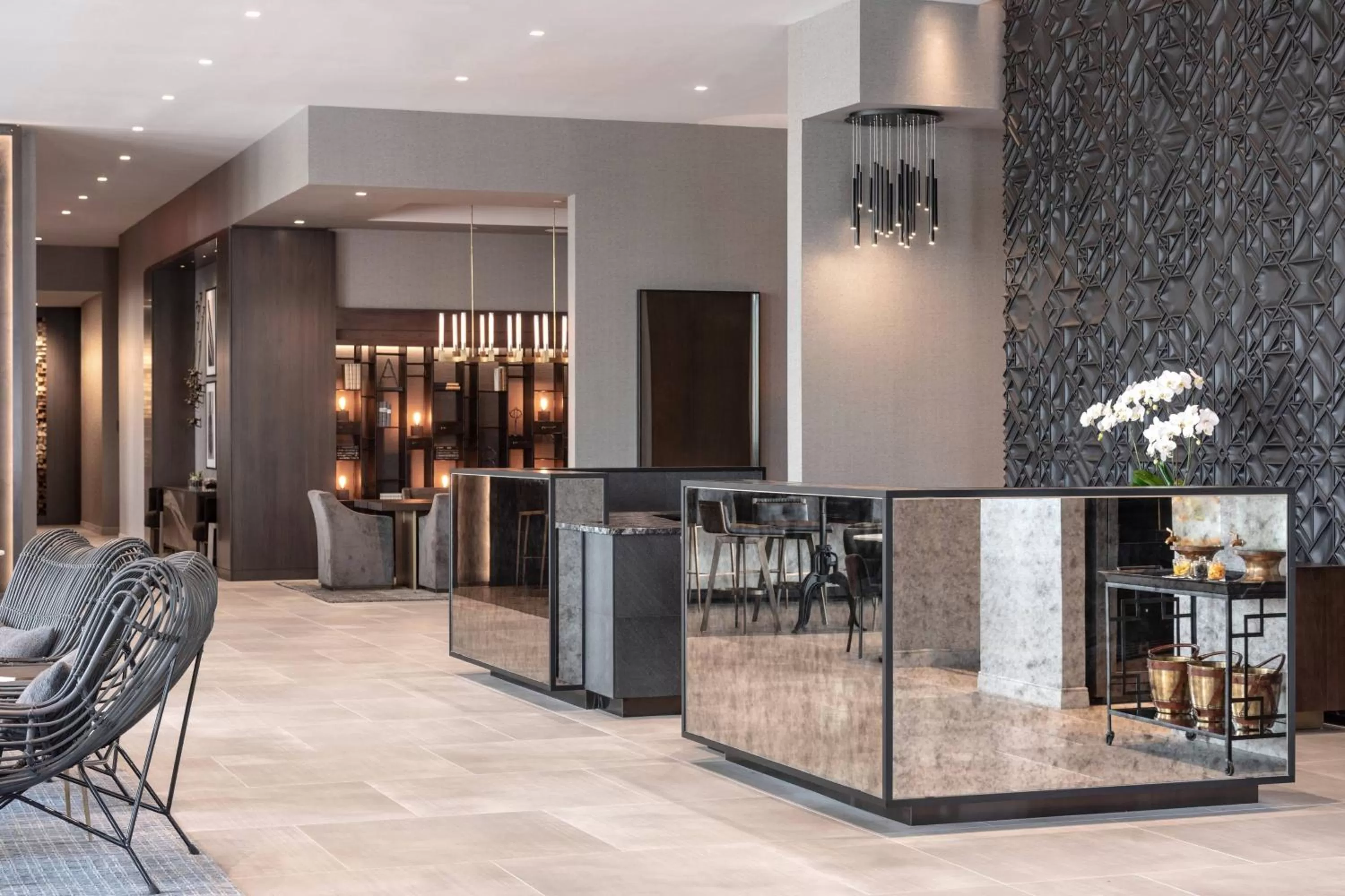 Lobby or reception in The Row Hotel at Assembly Row, Autograph Collection