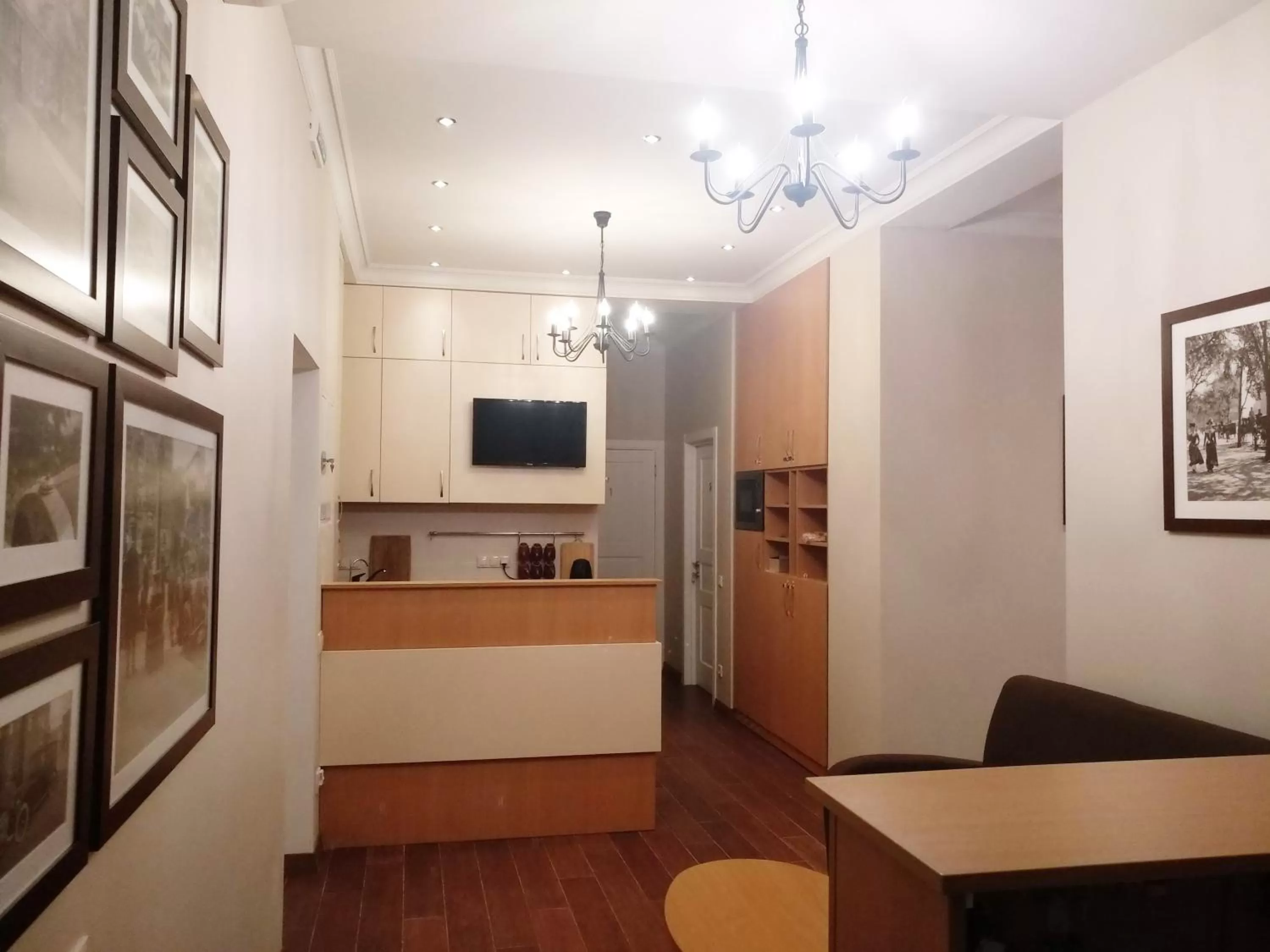 Decorative detail, TV/Entertainment Center in Belokorichi