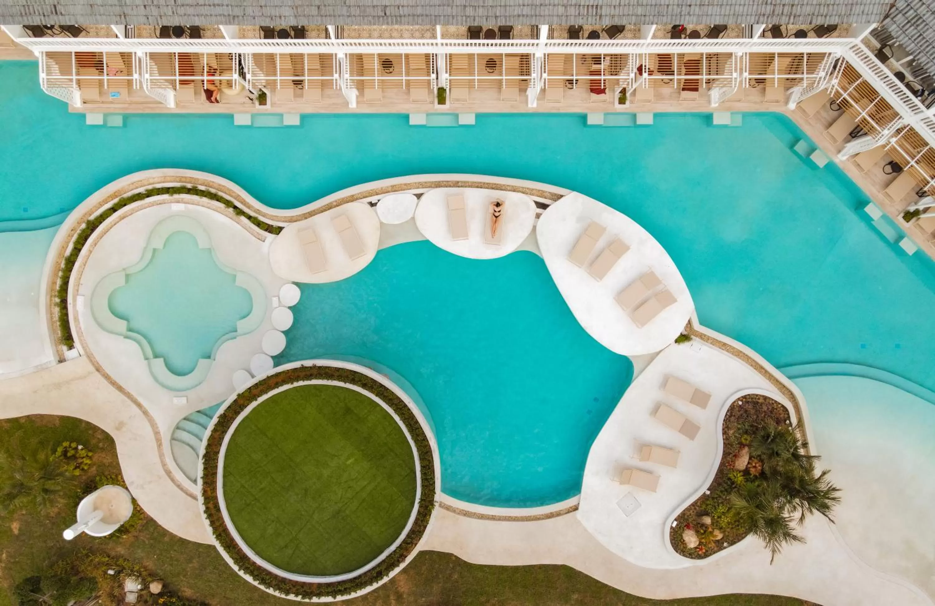 Pool view in Thavorn Palm Beach Resort Phuket
