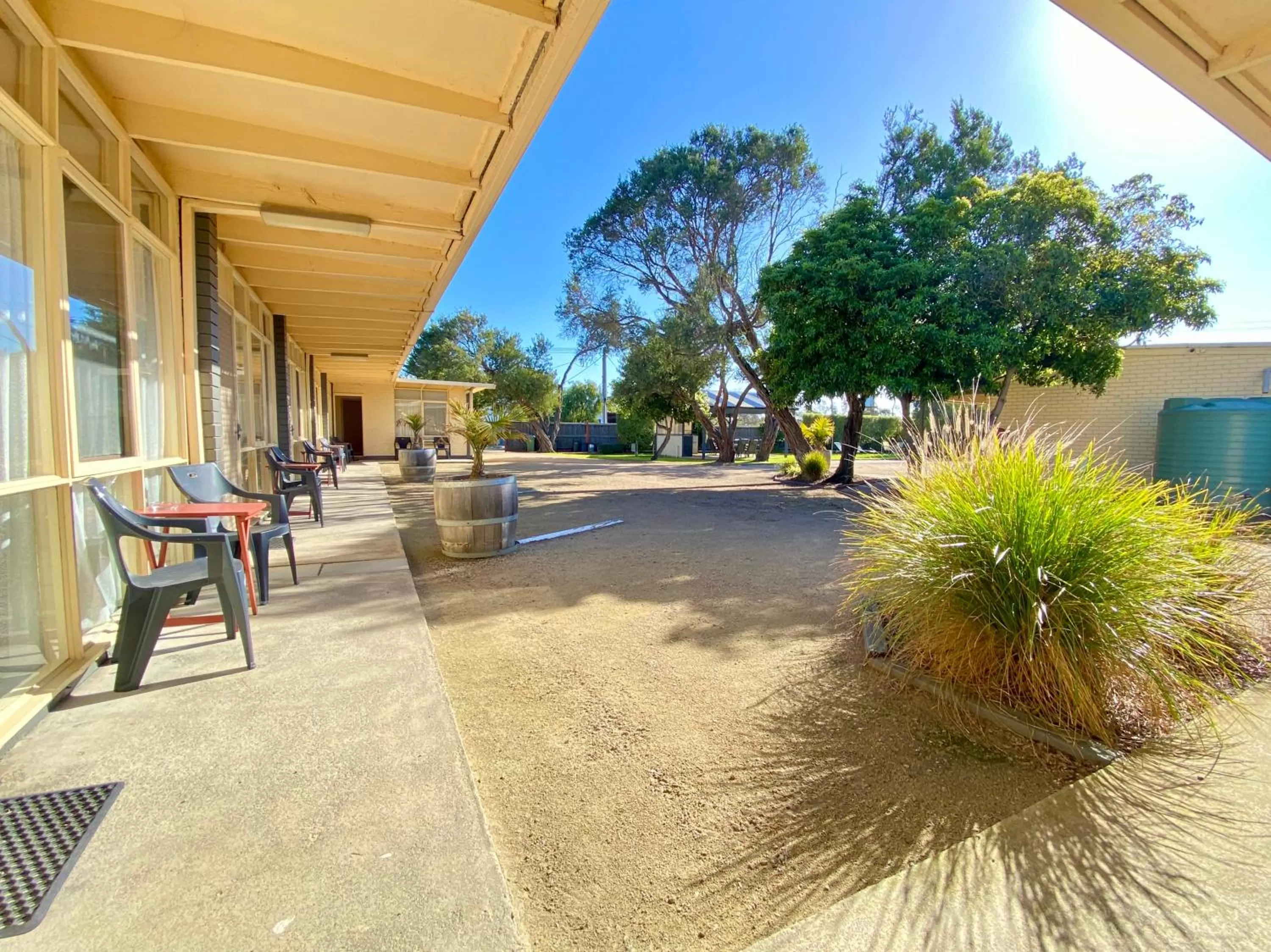 Patio in Rye Beach Motel Australia
