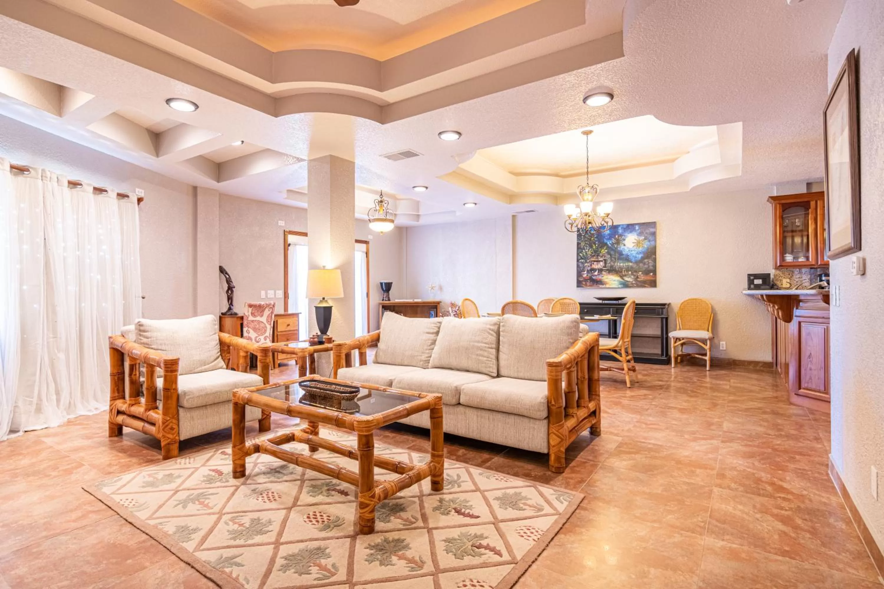 Living room, Seating Area in Lighthouse Beach Villas