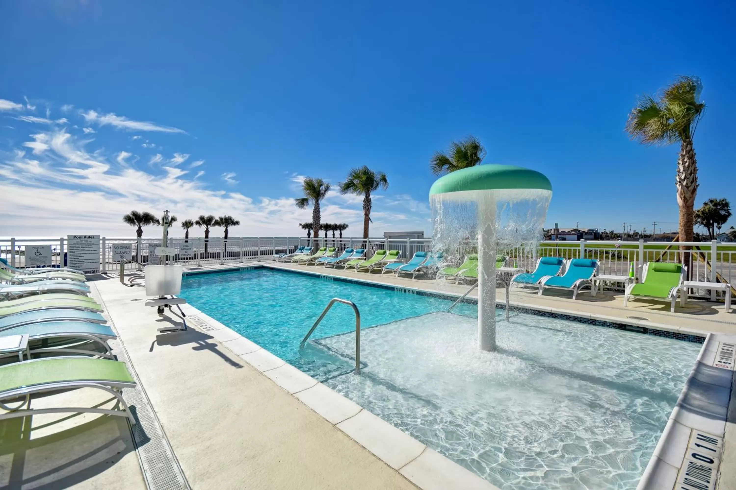 Swimming pool in Holiday Inn Express & Suites - Galveston Beach by IHG