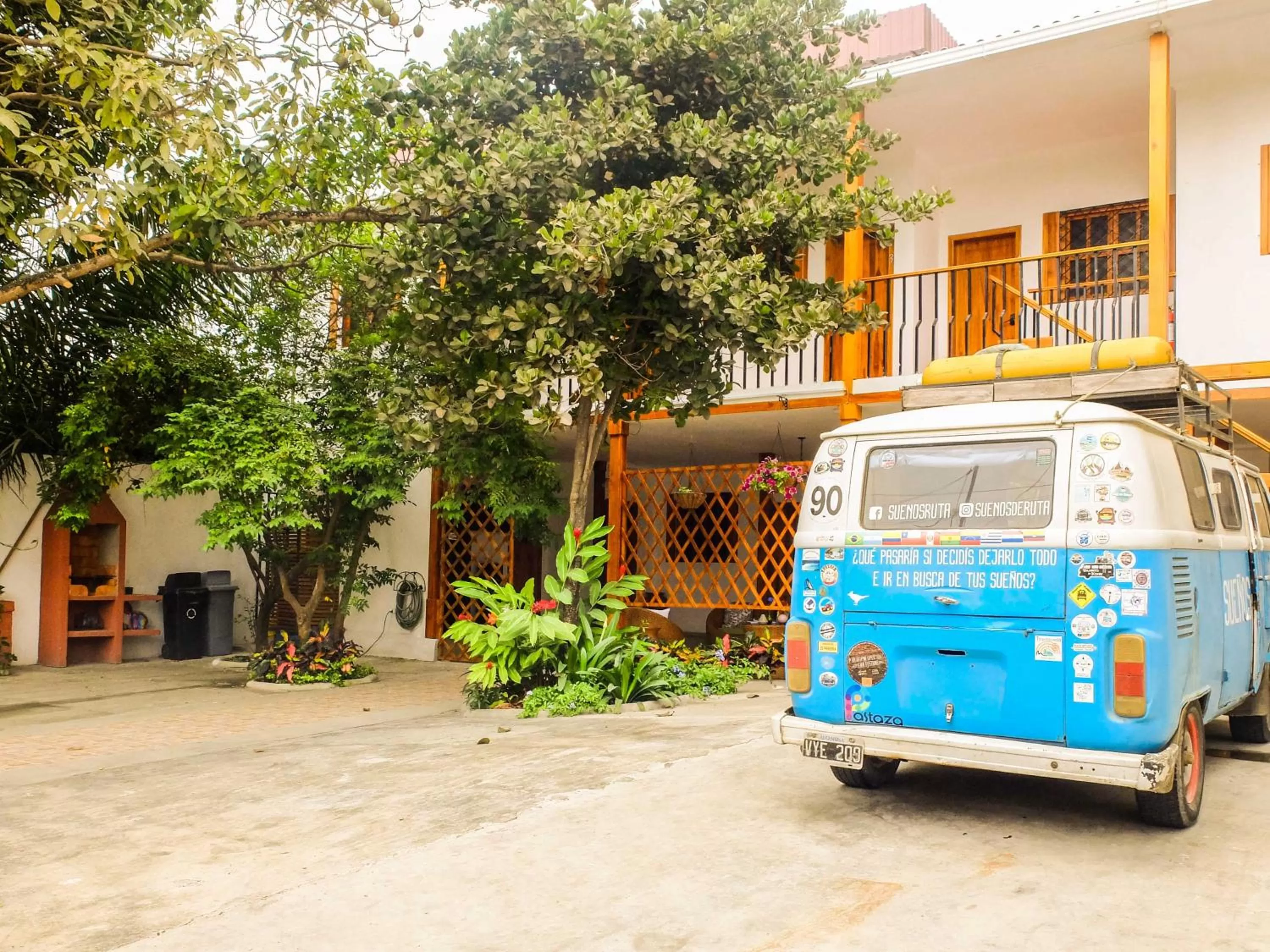 Patio, Property Building in Hotel Boutique Platanal