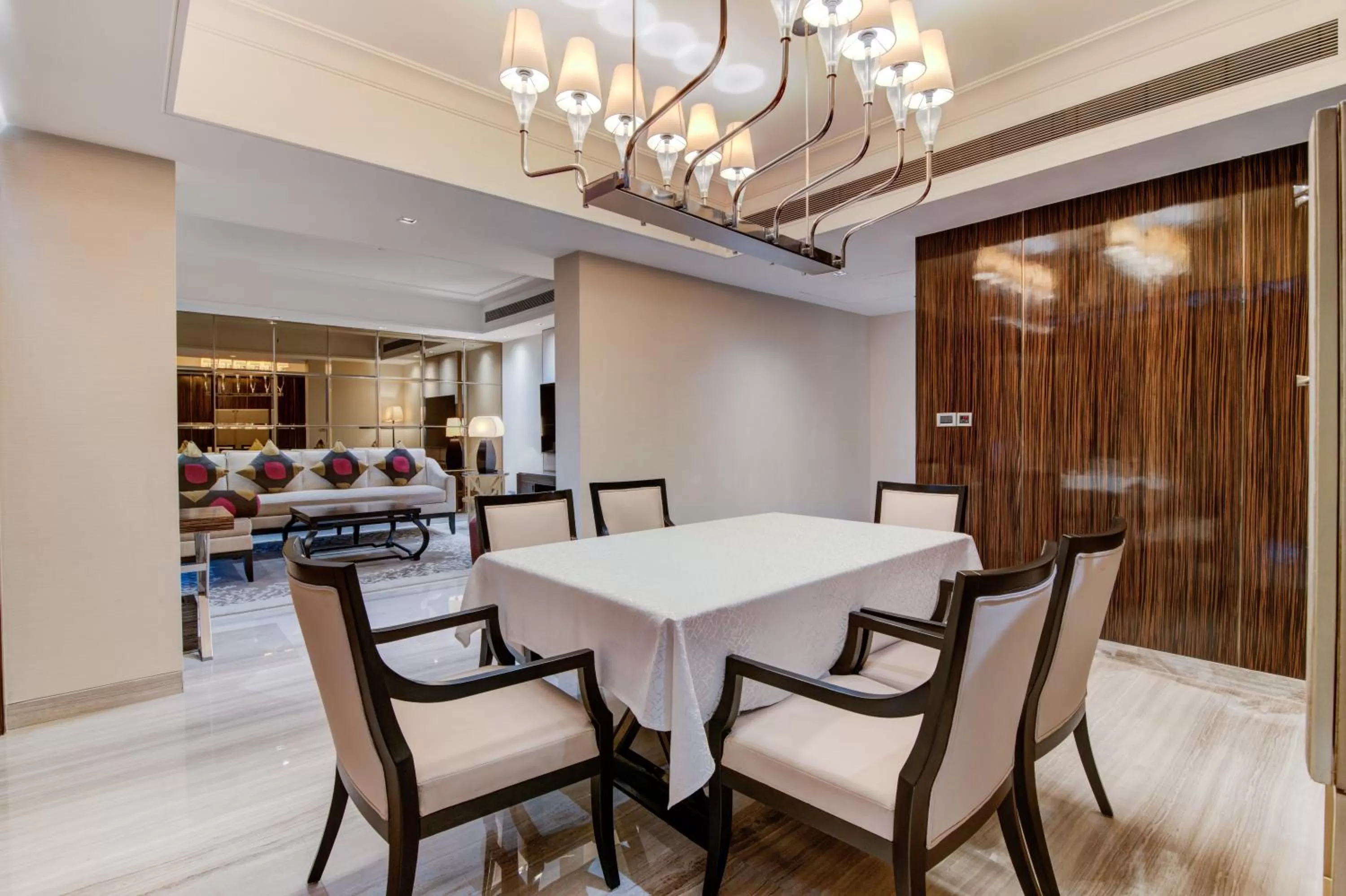 Dining area in Hyatt Ahmedabad