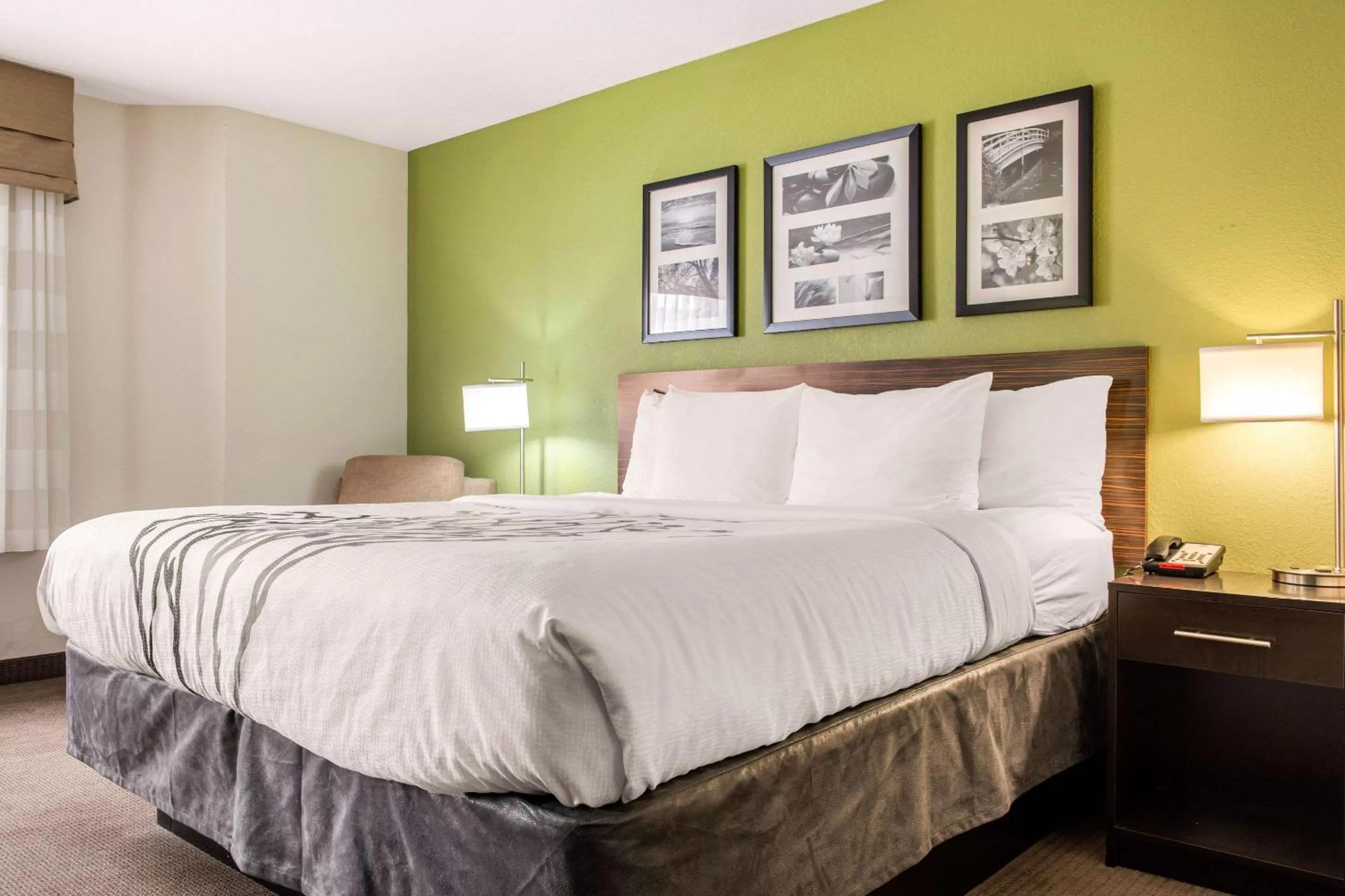 Photo of the whole room, Bed in Sleep Inn & Suites Columbus South