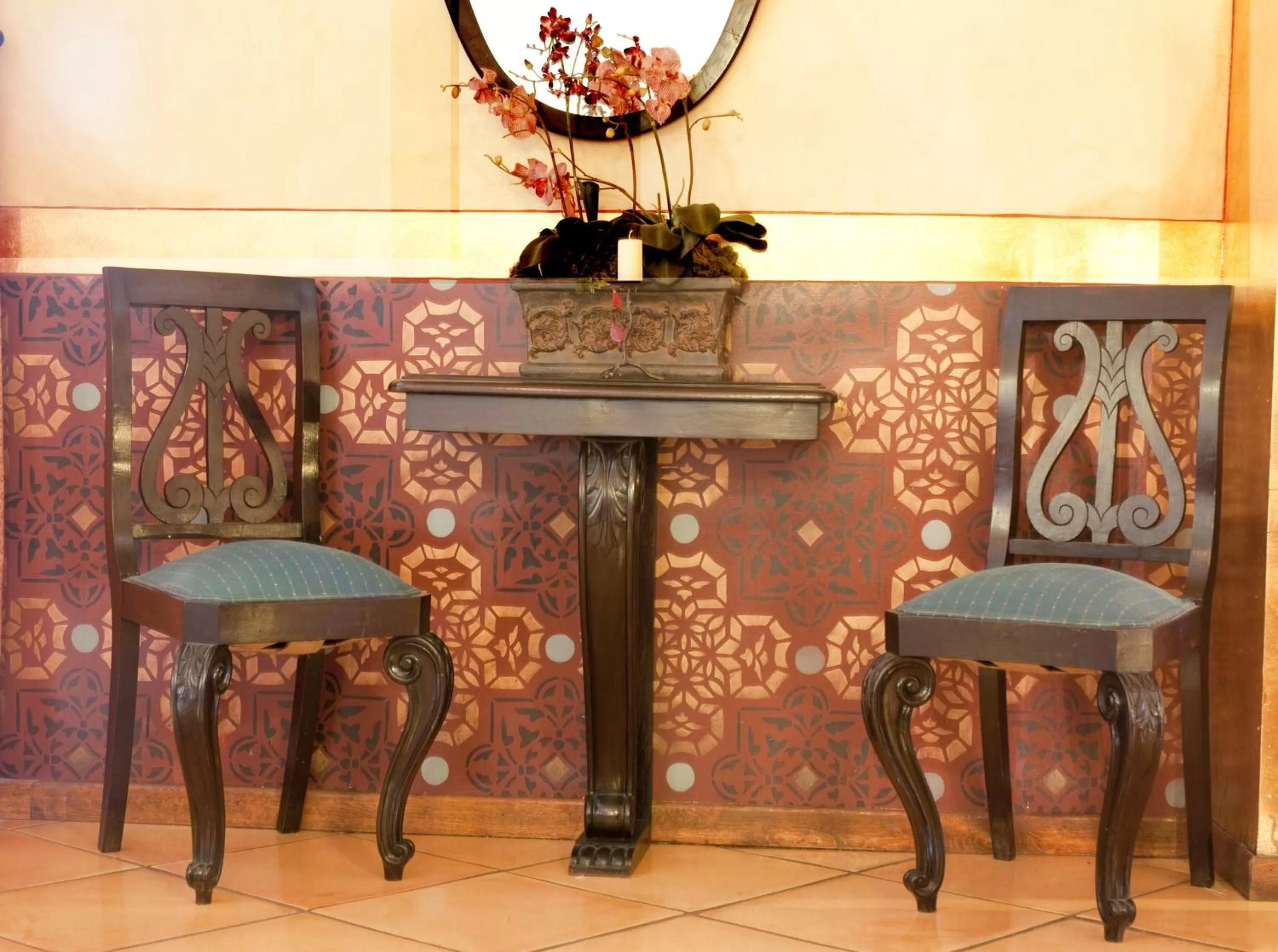 Decorative detail in Jardin de la Abadia, Arroyo de la Encomienda