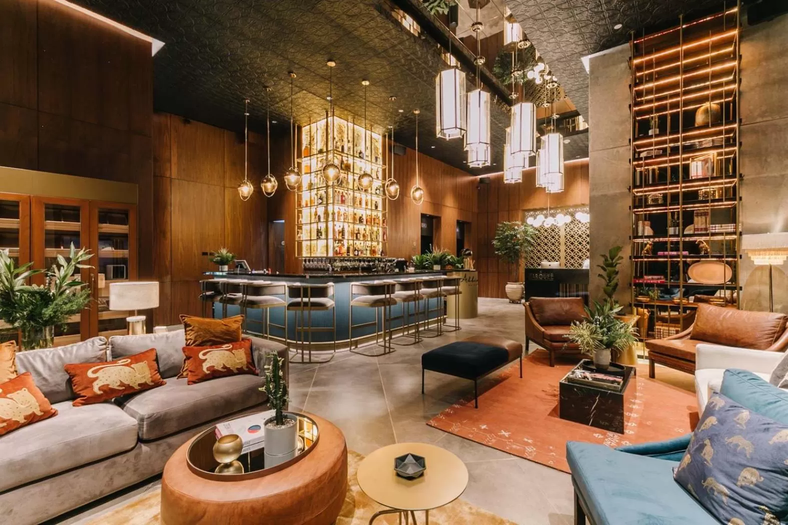 Lobby or reception in Hotel Marquee Medellín