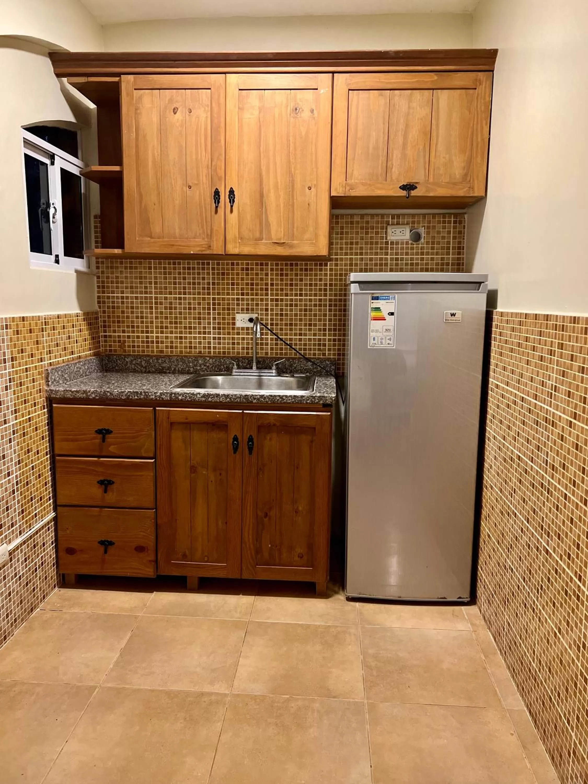 Kitchen or kitchenette in Hotel Yamilí