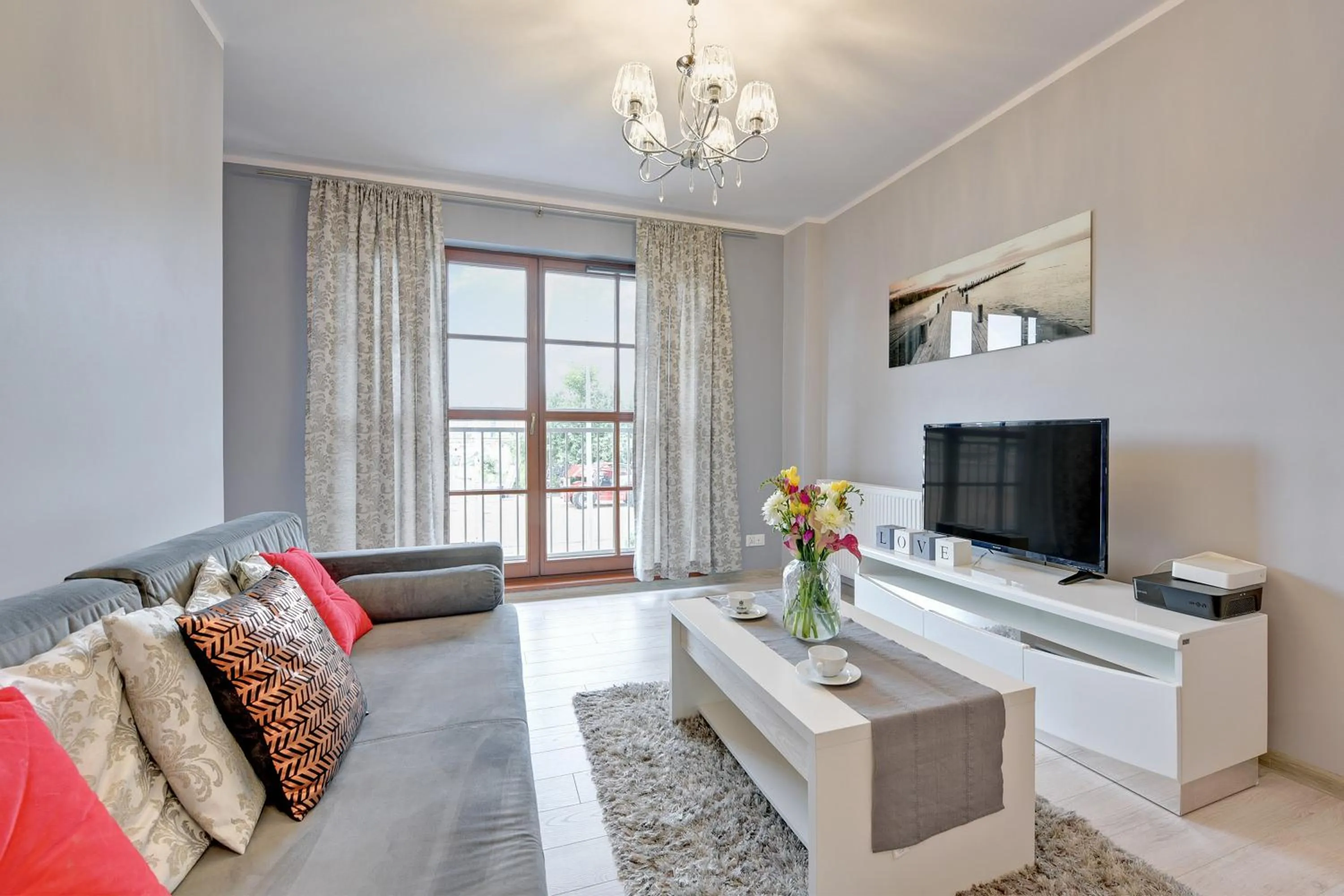 Living room in GRANO APARTMENTS Gdańsk Motława SPA & Wellness