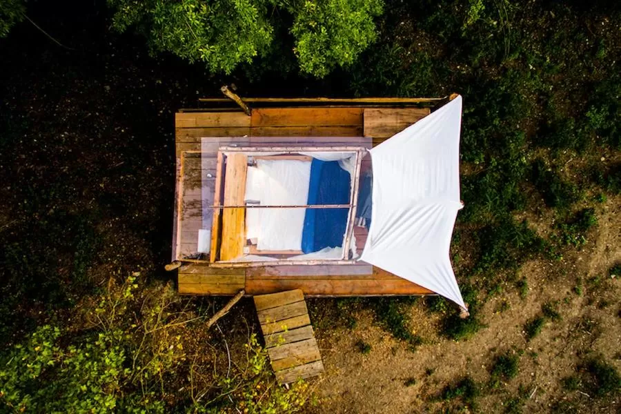 Bedroom in novanta nature retreat