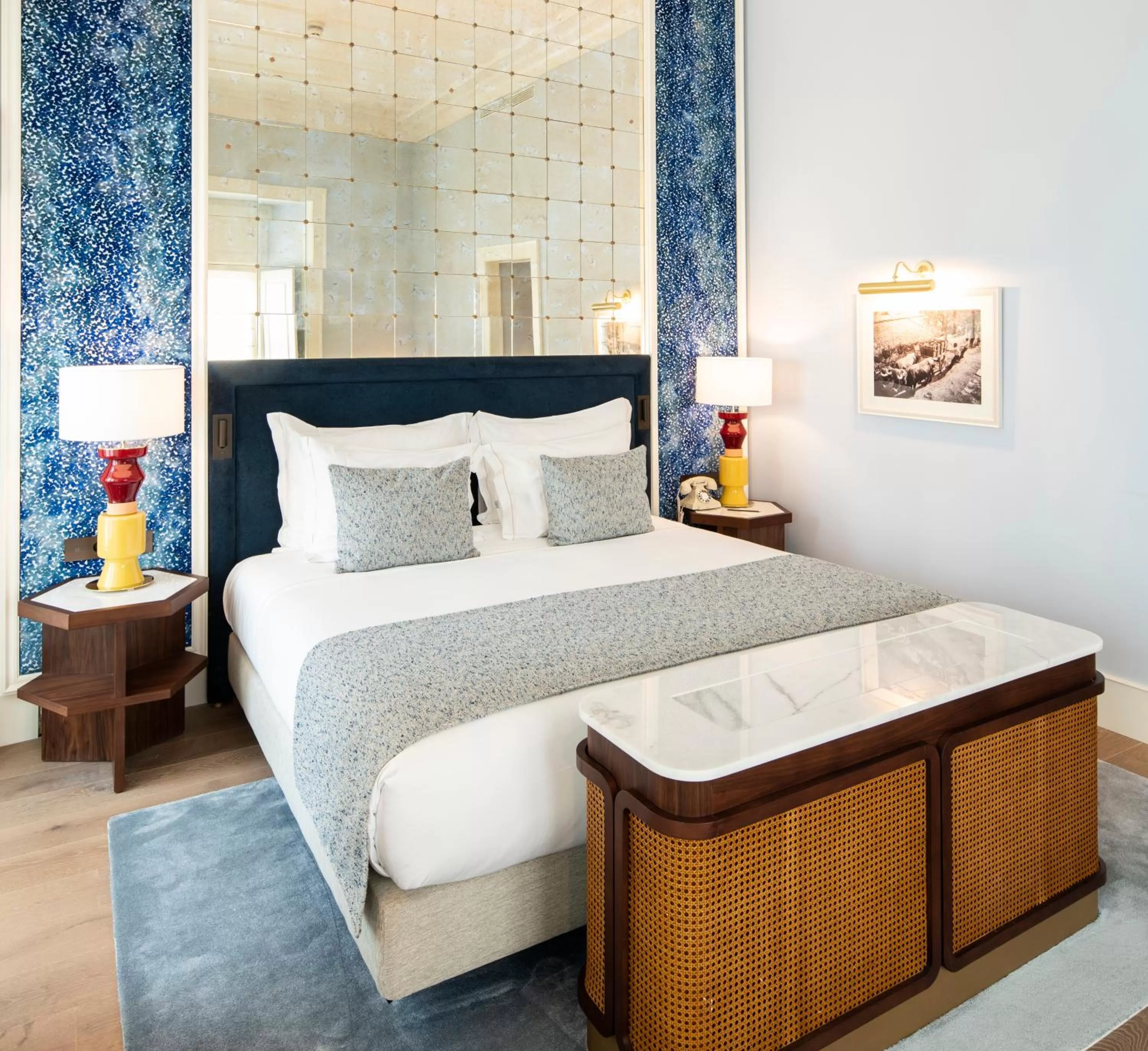 Bed in Palácio Ludovice Wine Experience Hotel