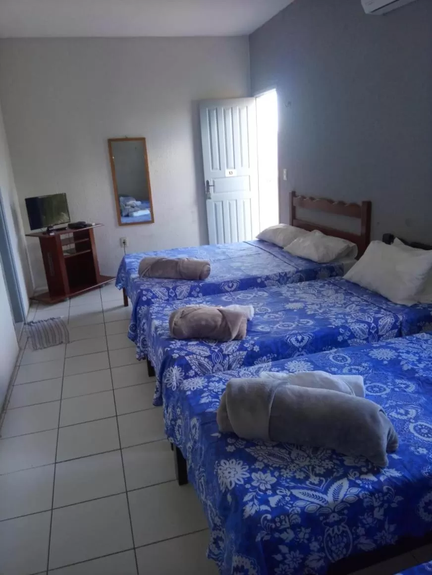 Bed in Pousada Atlantico Centro - Fortaleza