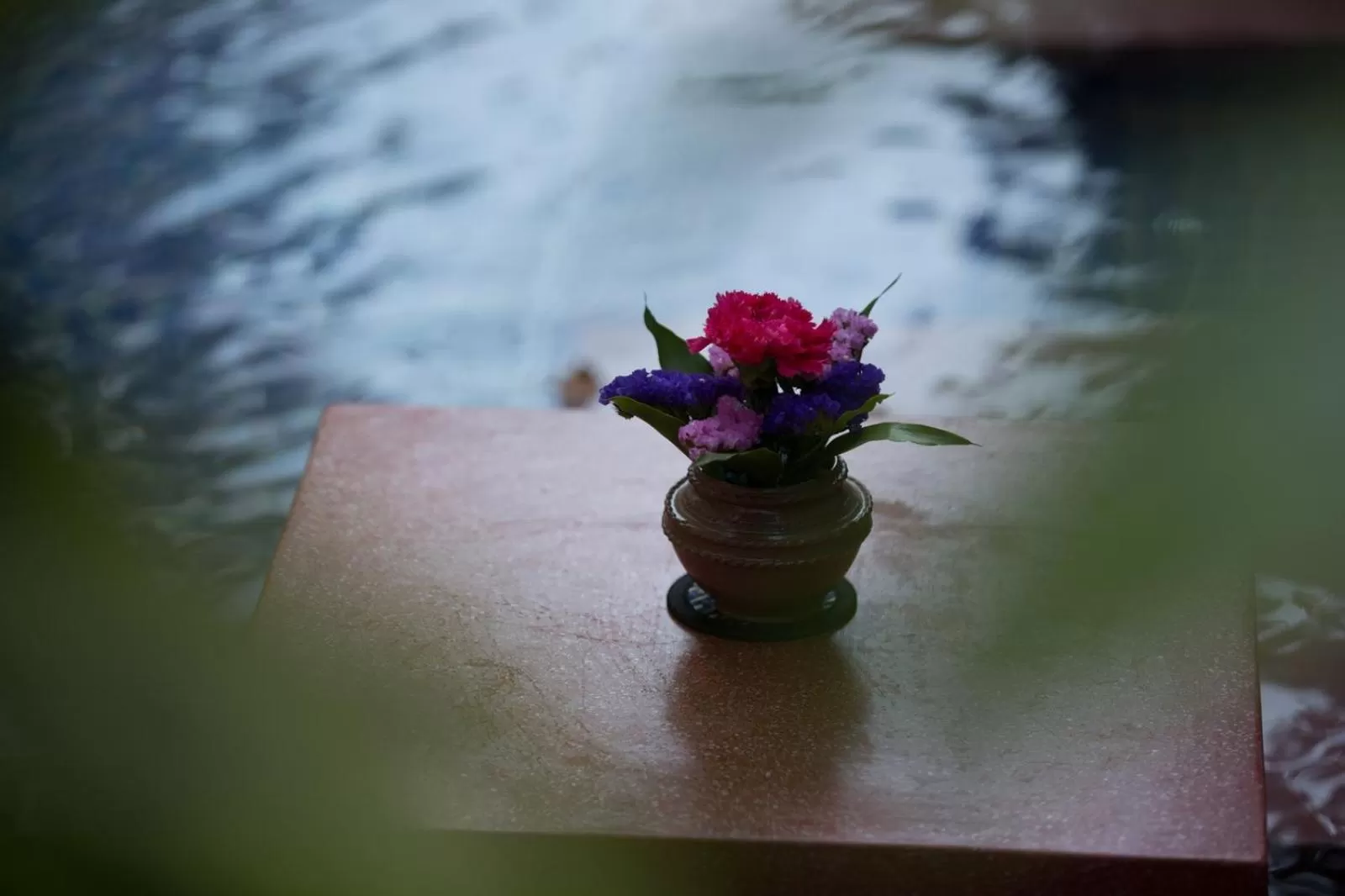 Pool view in Golden Temple Retreat