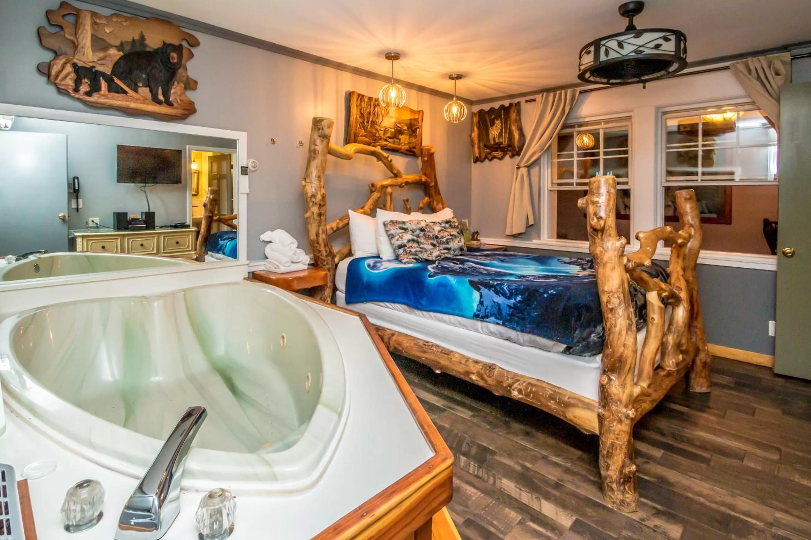 Bed in Adventure Suites