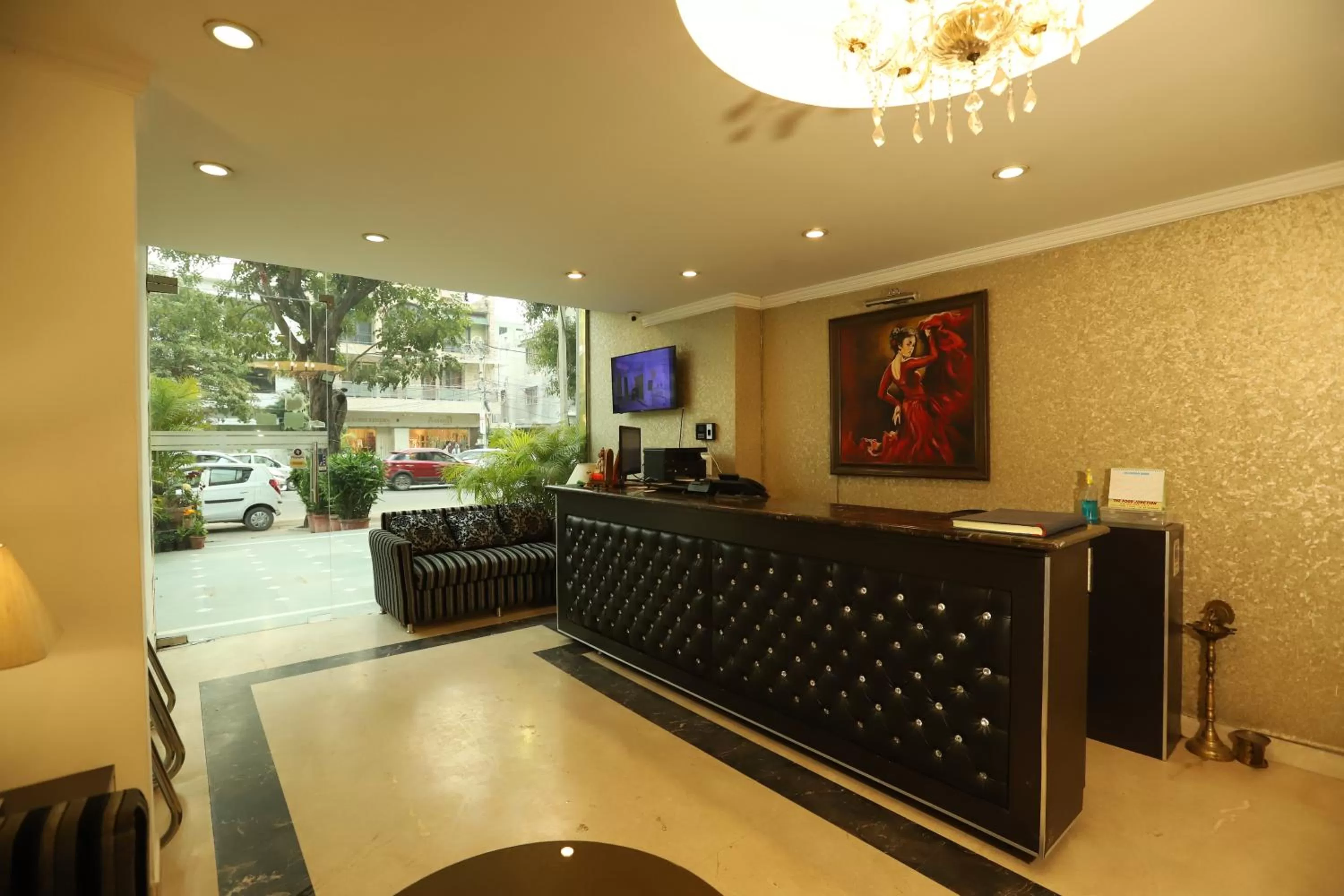 Communal lounge/ TV room in Hotel Capitol Hills - Greater Kailash Delhi
