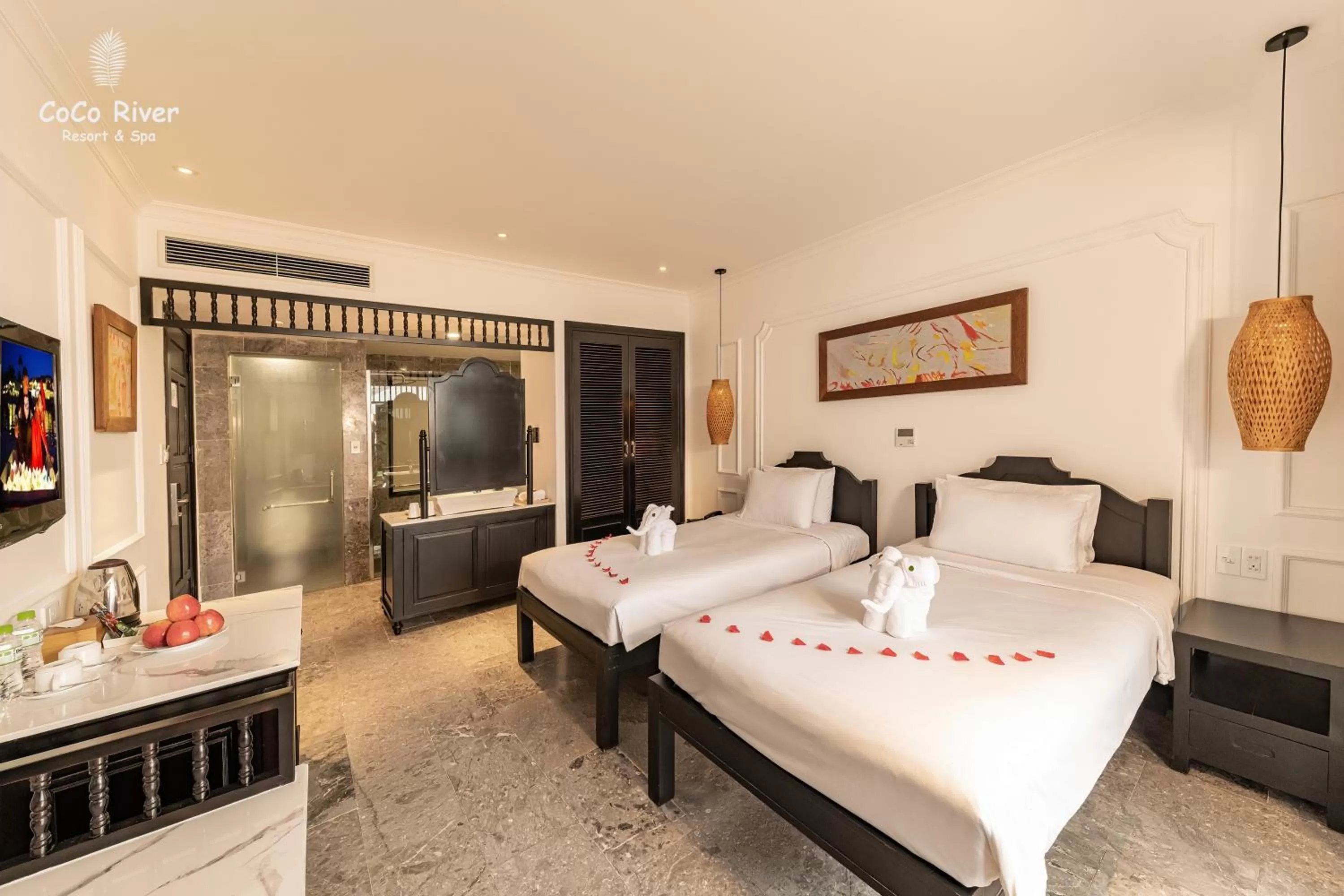 Photo of the whole room, Bed in Hoi An Coco River Resort & Spa