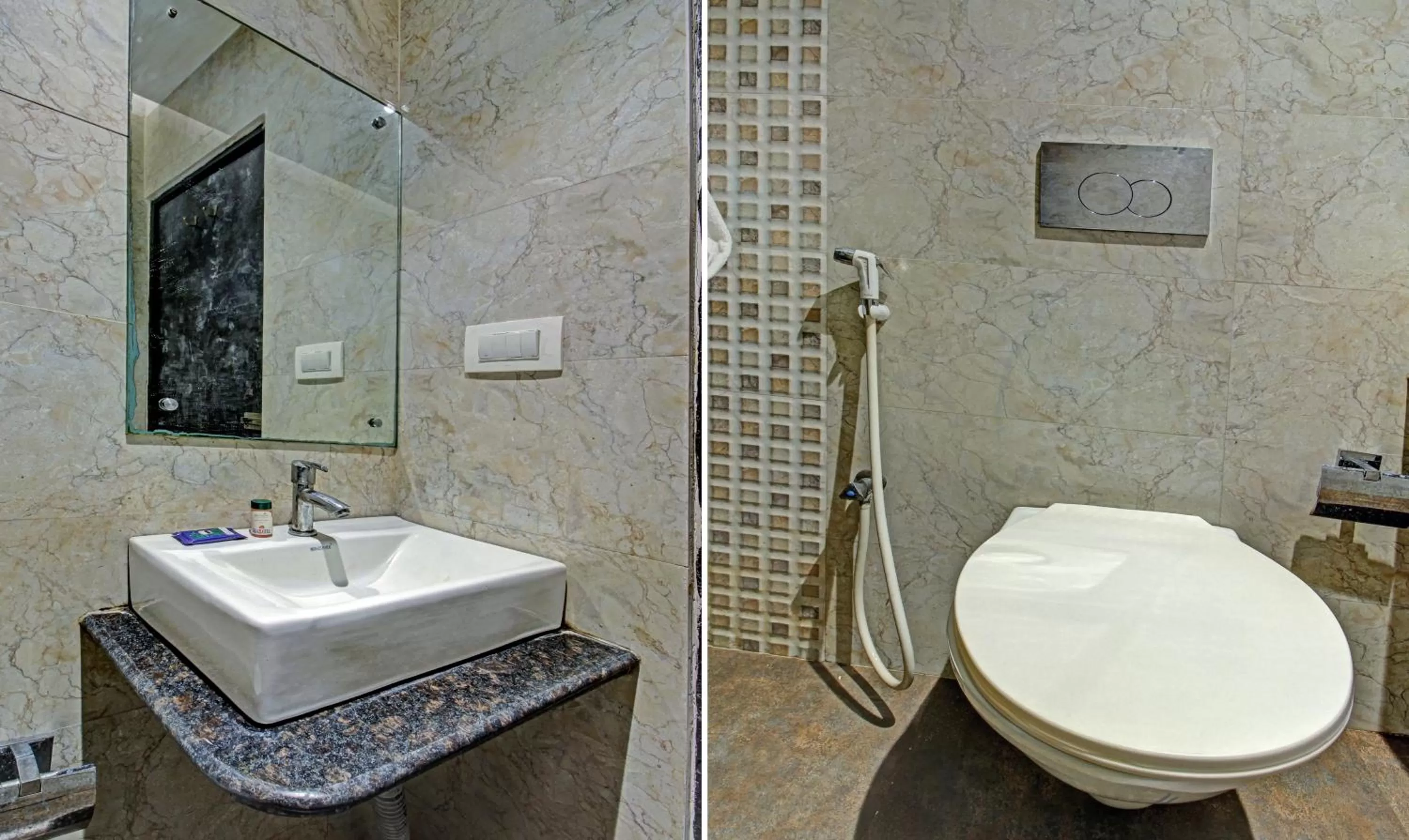 Toilet, Bathroom in Treebo Trend Glassotel Ruby