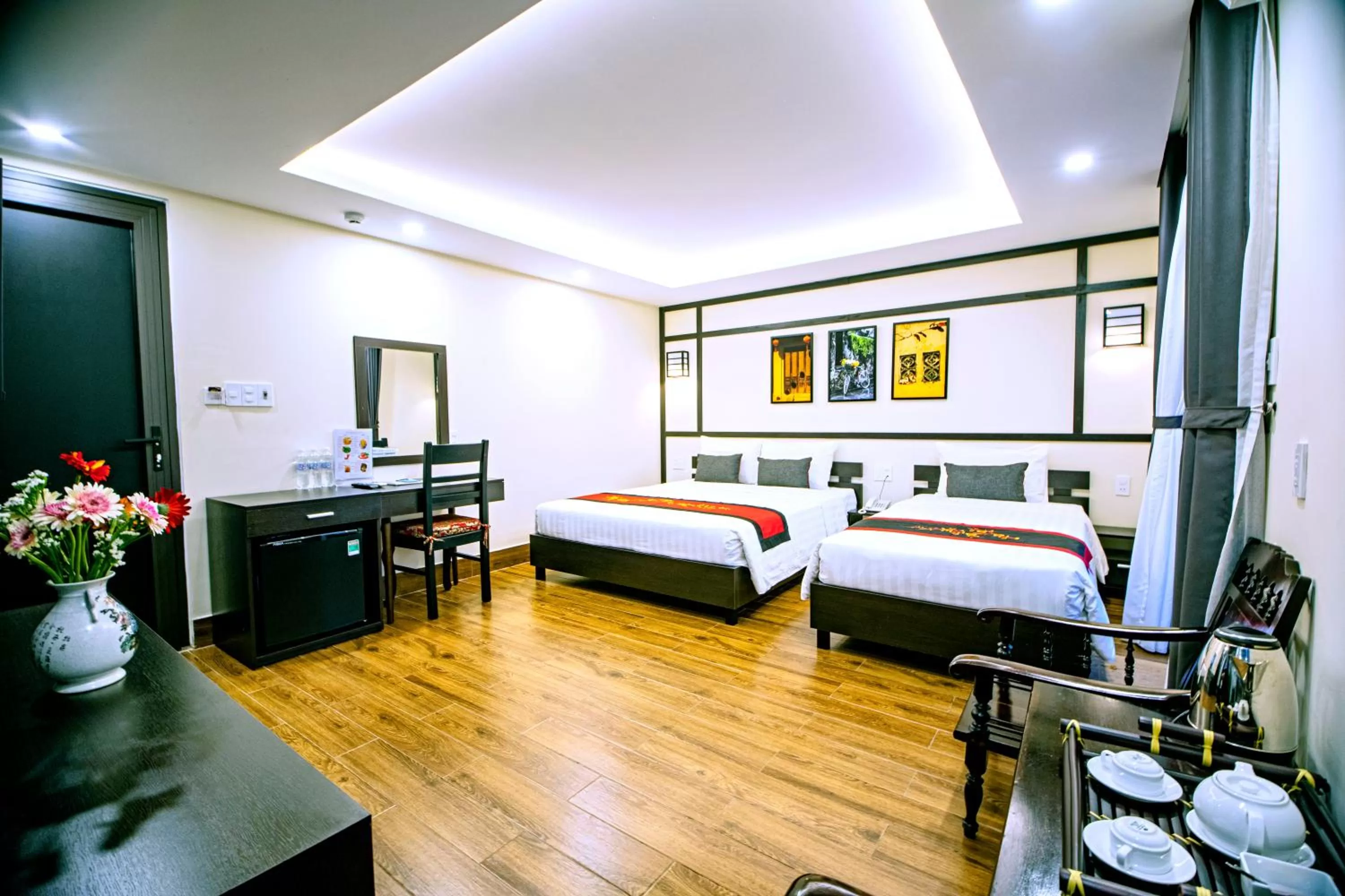 Bedroom, Bed in Hoi An Riverland Villa - Hoi An Center