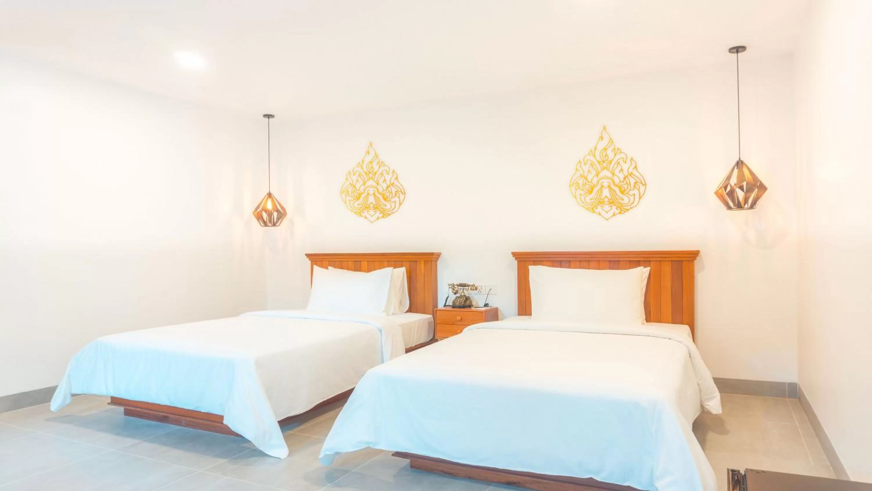 Bed in Angkor Aurora