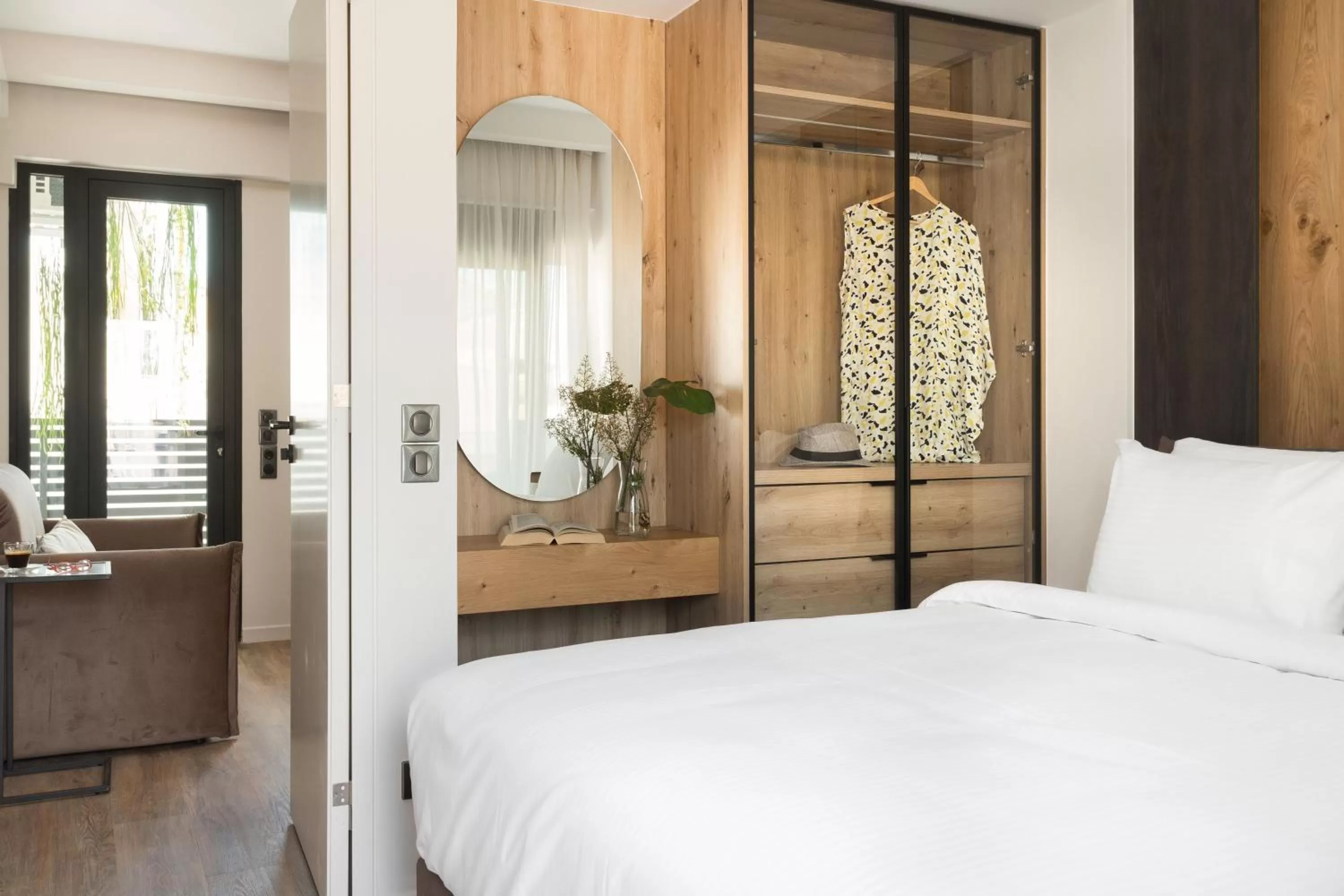 Bed in LUX&EASY Athens Downtown Apartments