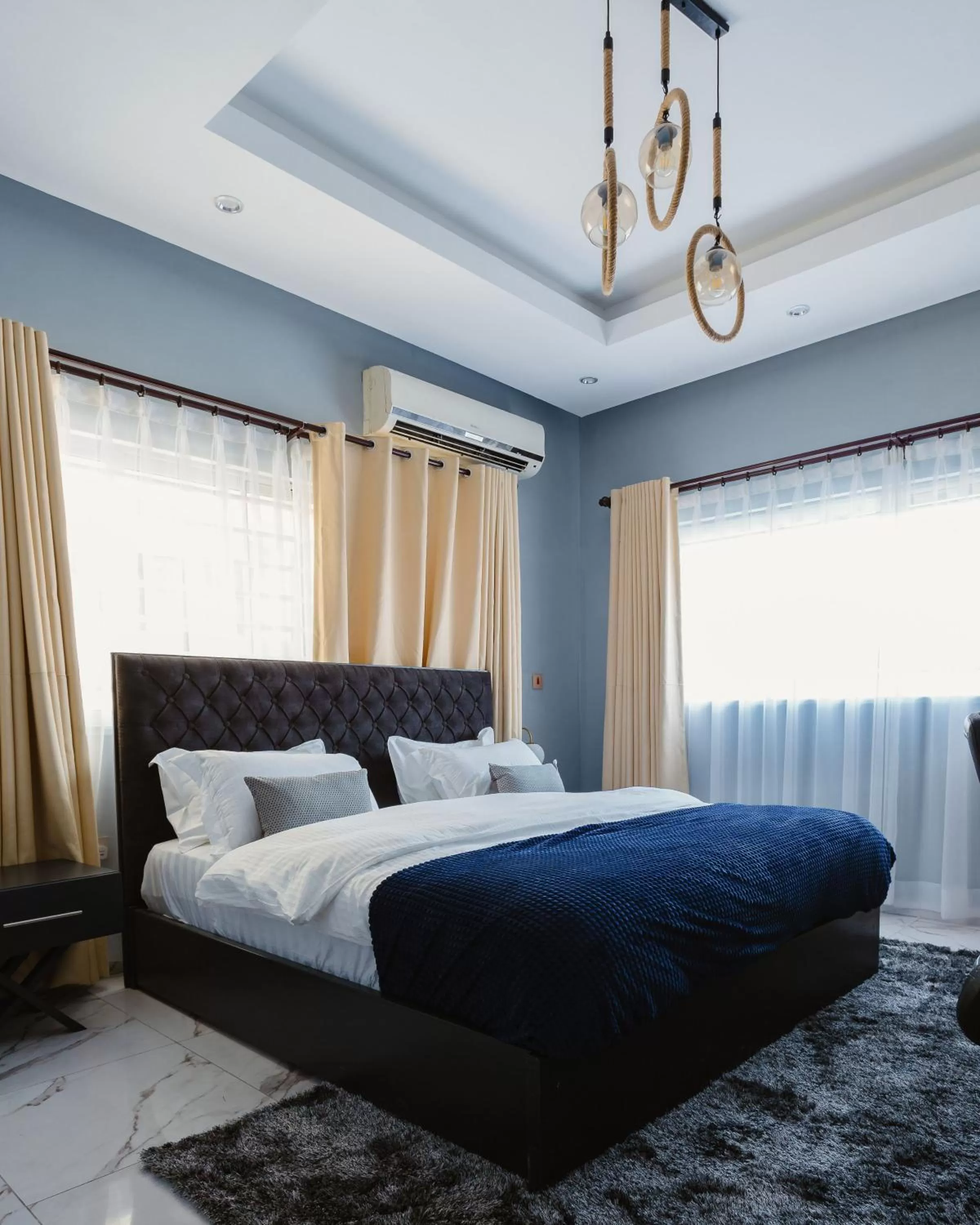 Bed in The Avery Suites, East Legon
