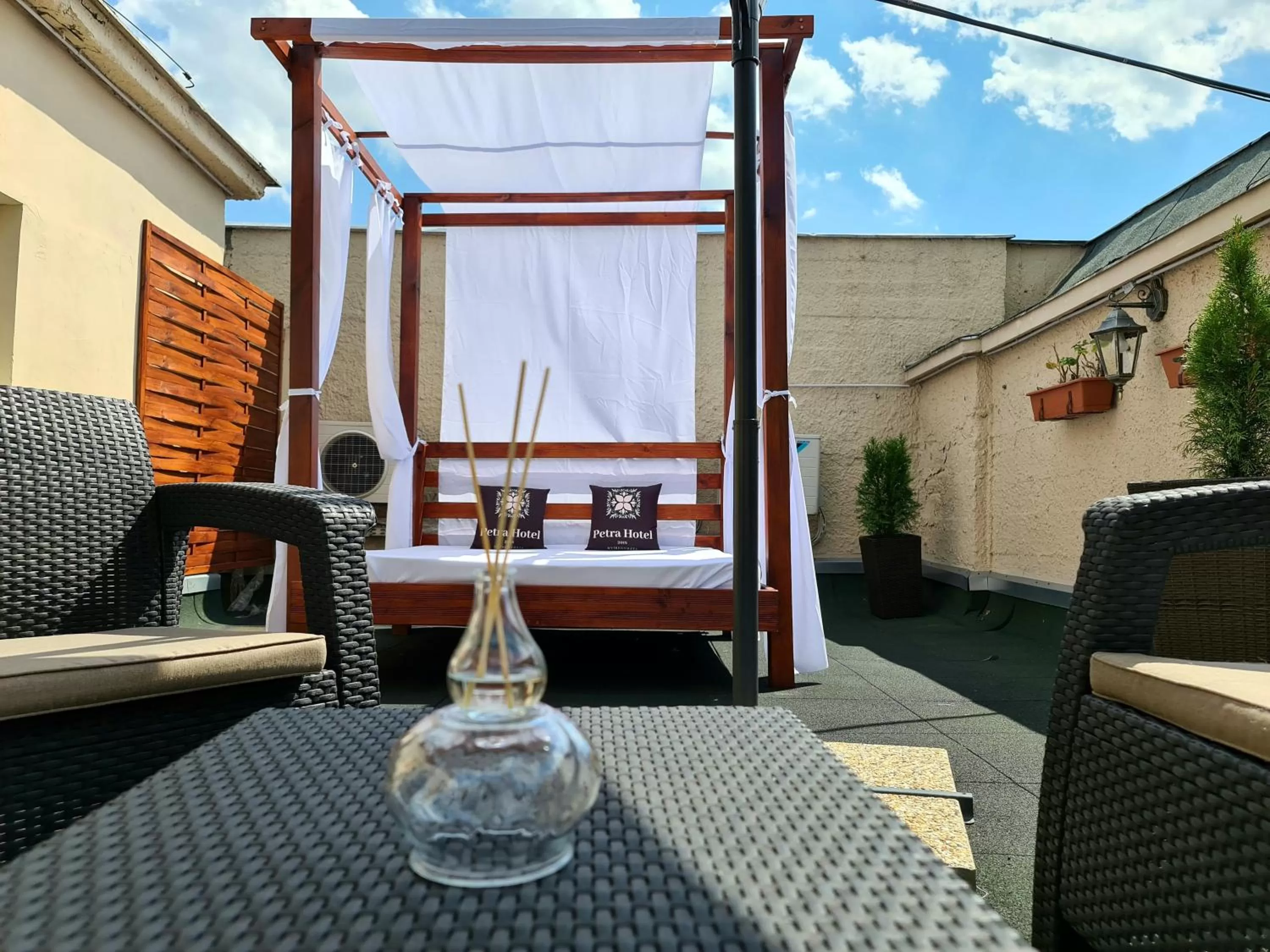 Patio in Petra Hotel