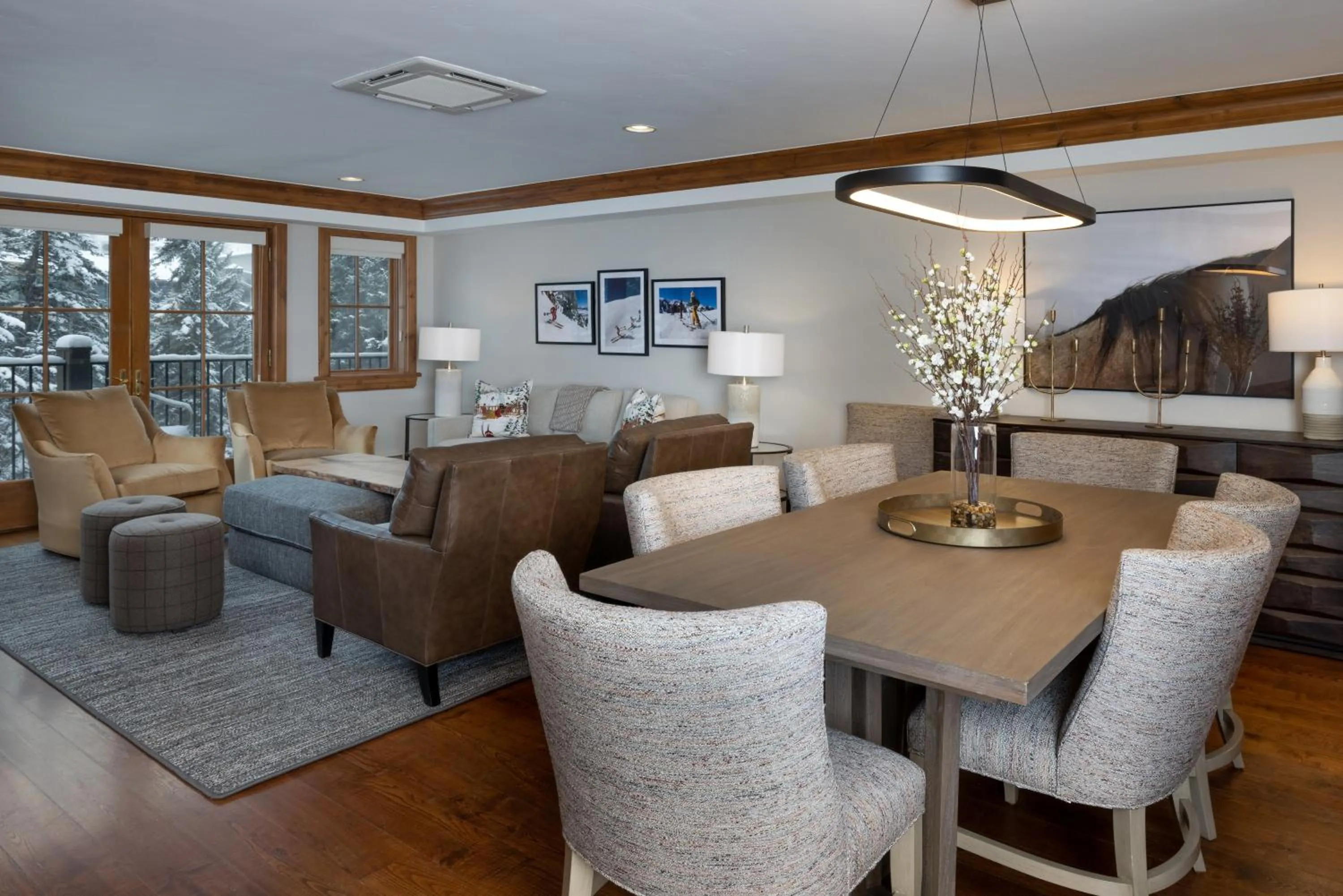 Living room in Gravity Haus Vail