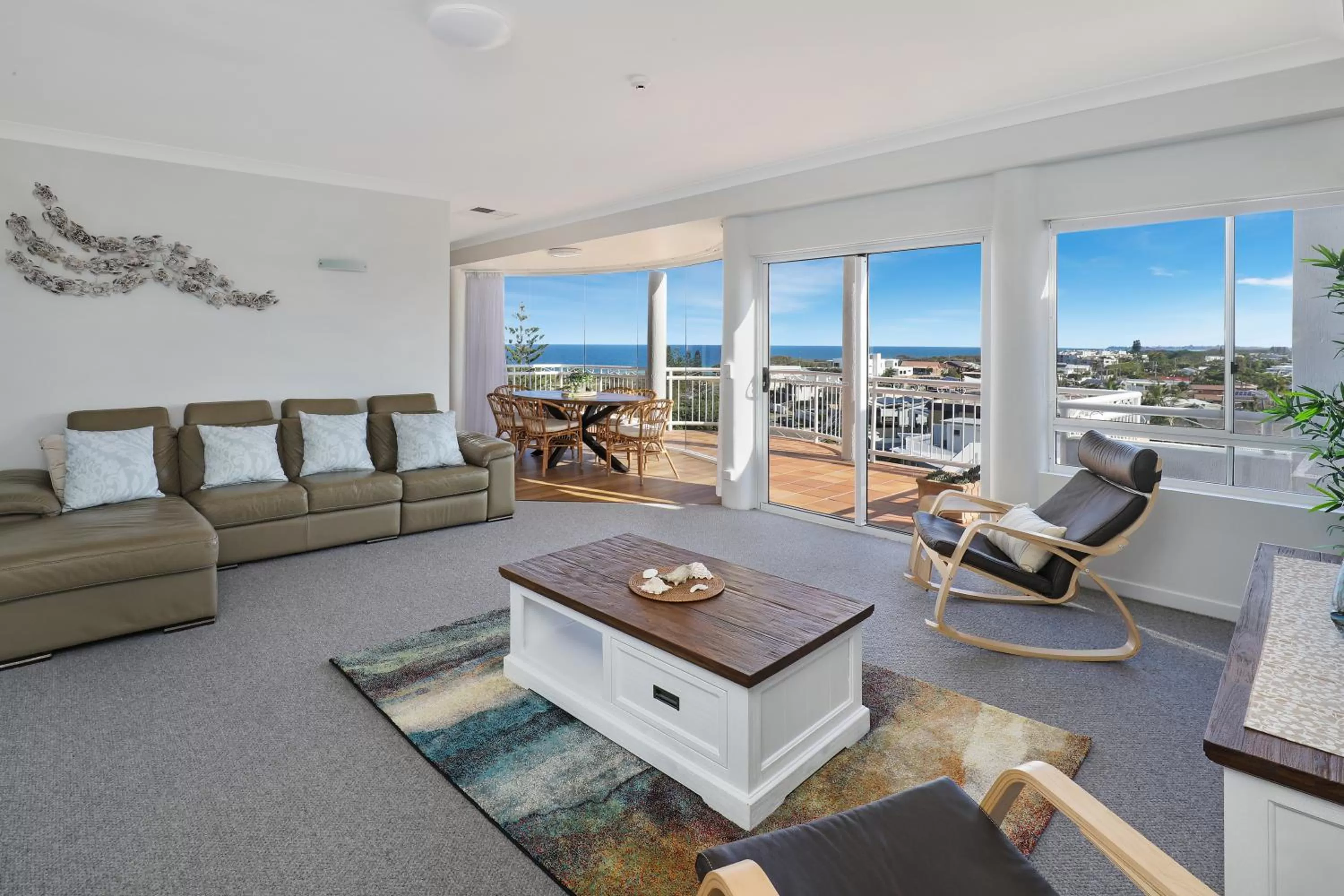 Living room in Beachside Resort Kawana Waters