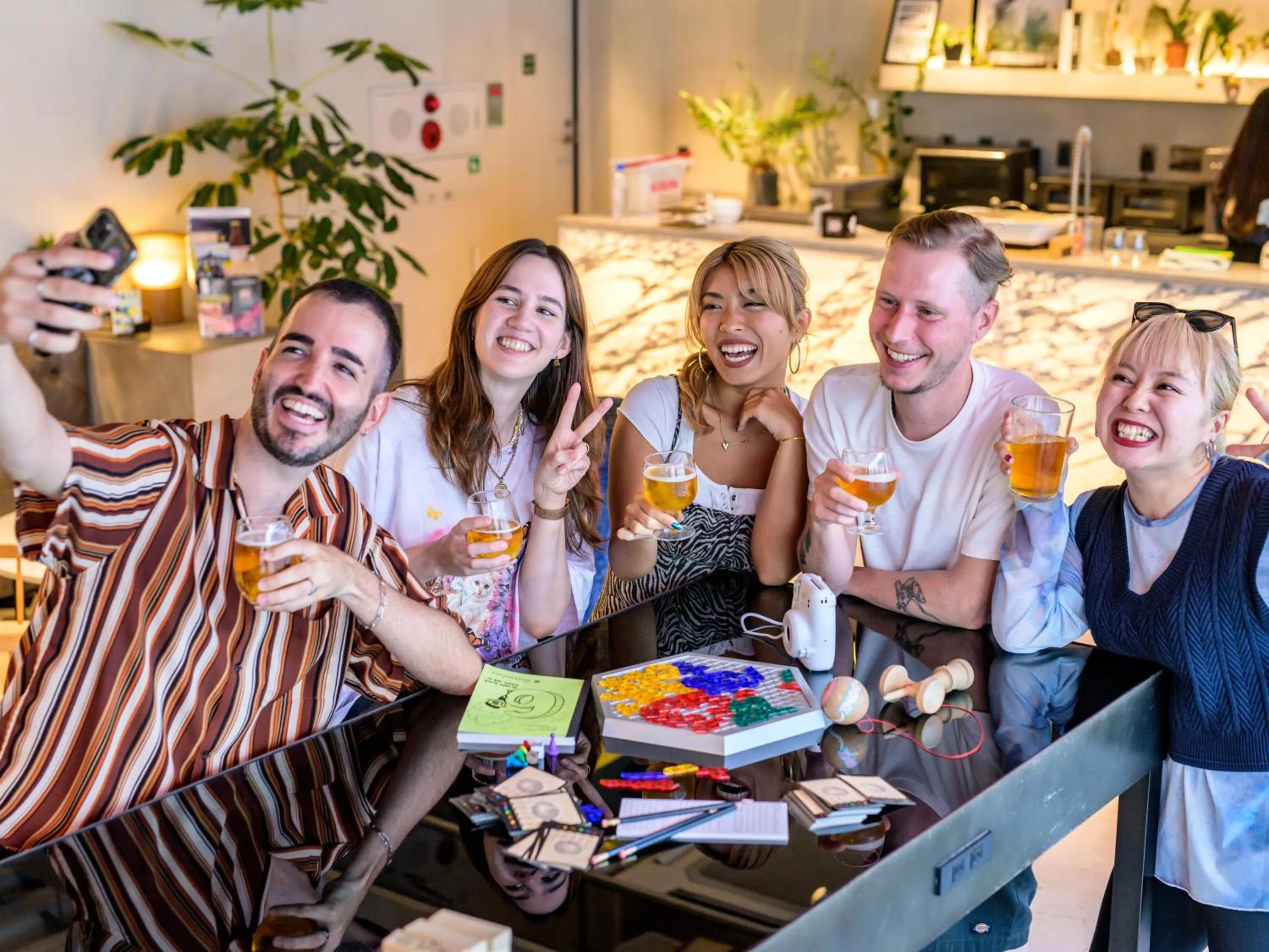 Communal lounge/ TV room in The Millennials Shibuya