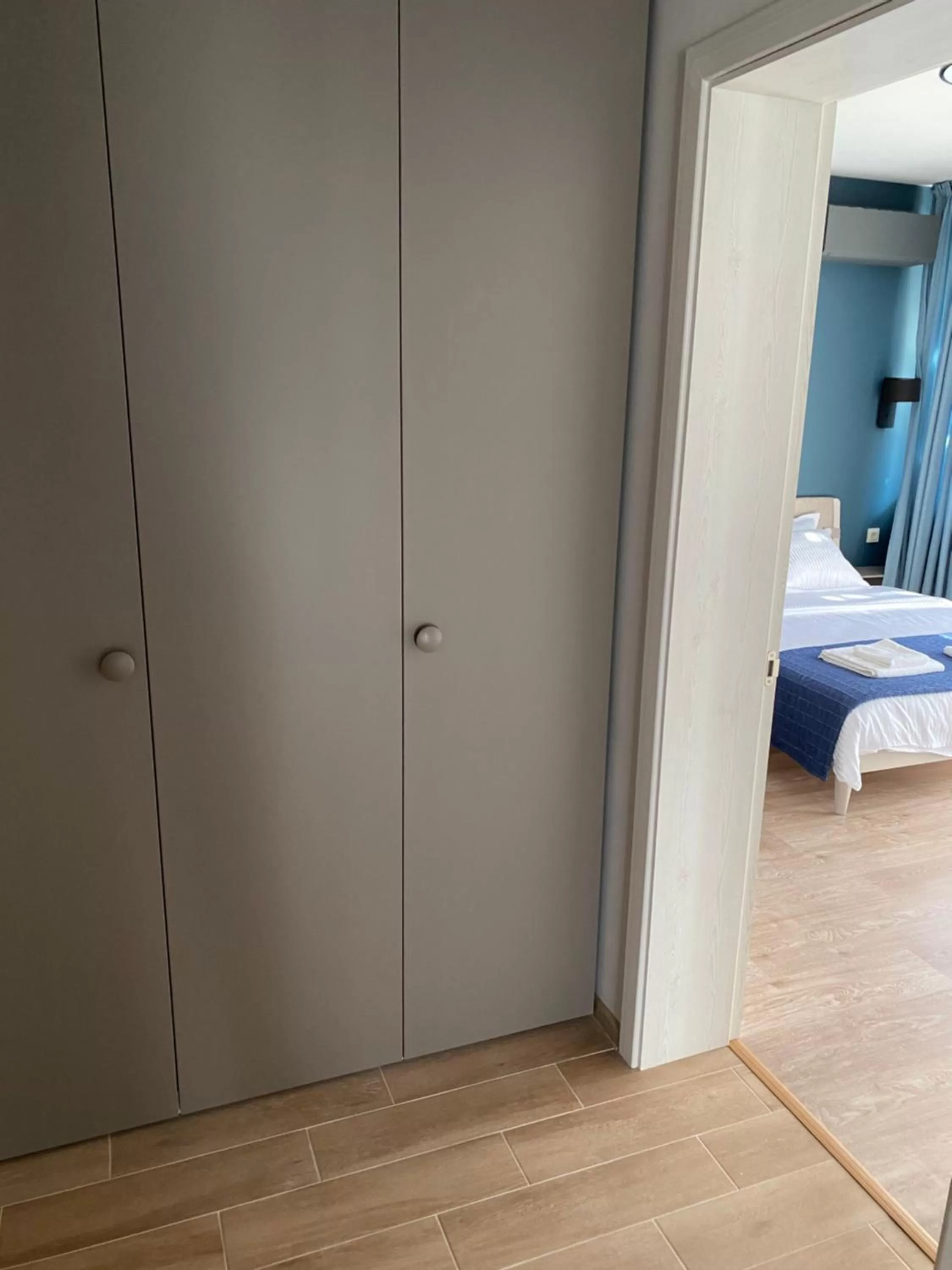 Bed, Bathroom in 7th Sense boutique apartments