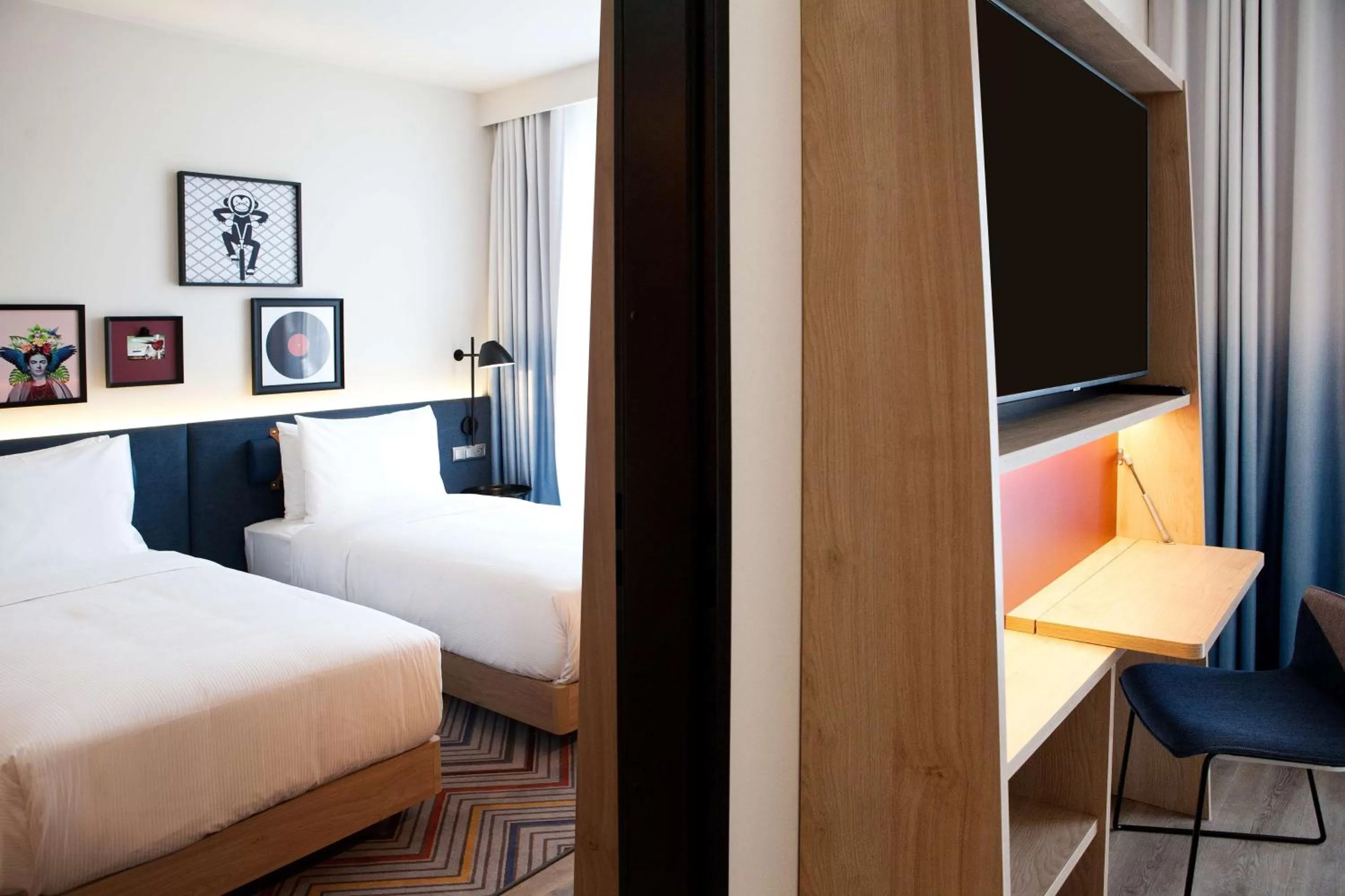 Bedroom, Bed in Hampton By Hilton Vienna Messe