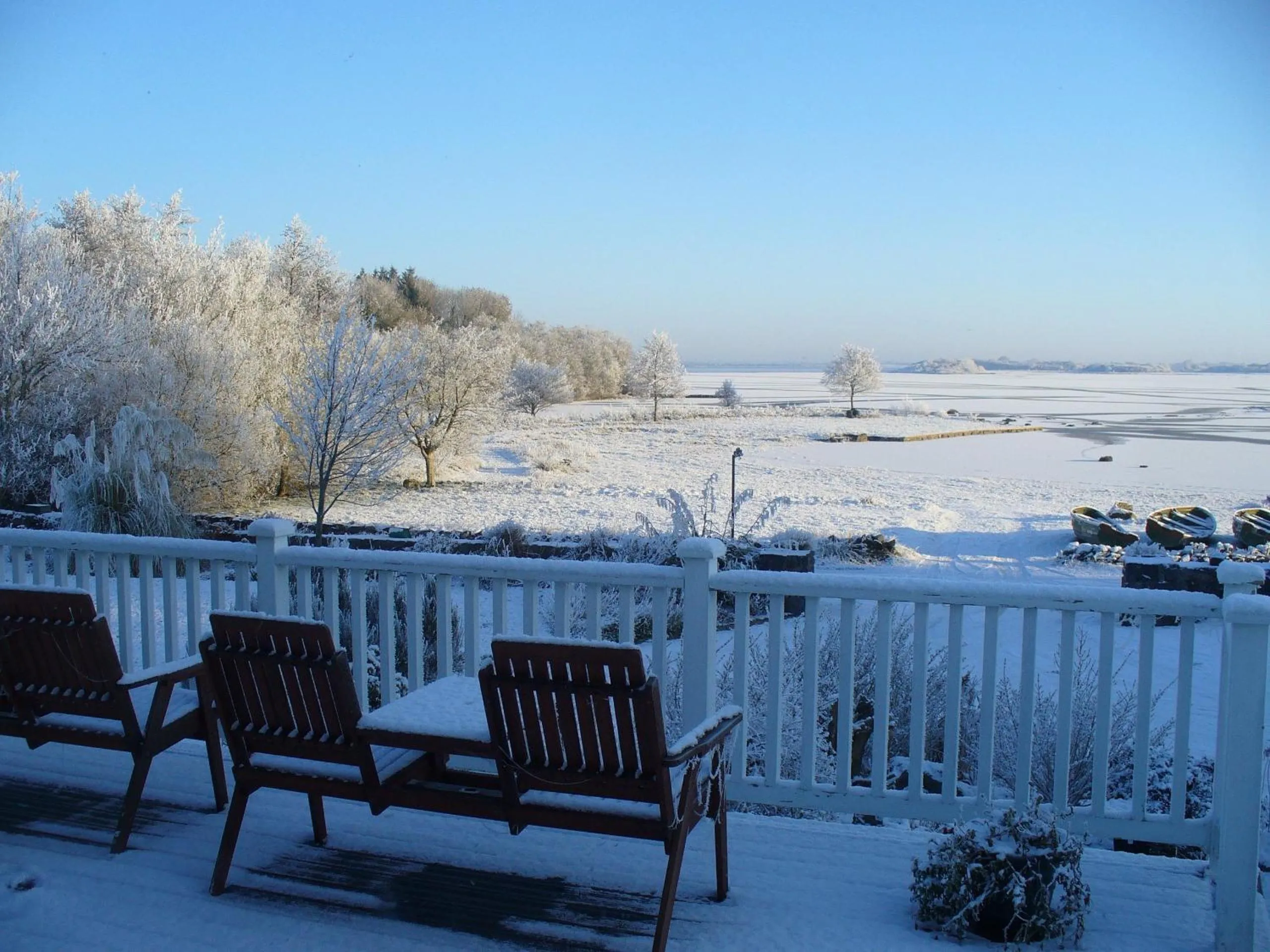 Winter in The Waterfront House Country Home