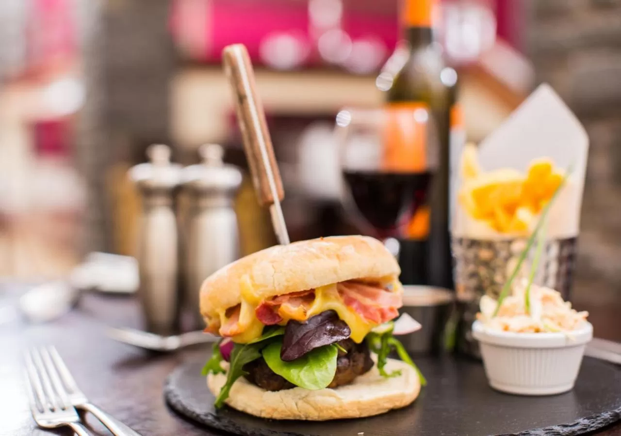 Food and drinks in Castle Hotel Macroom