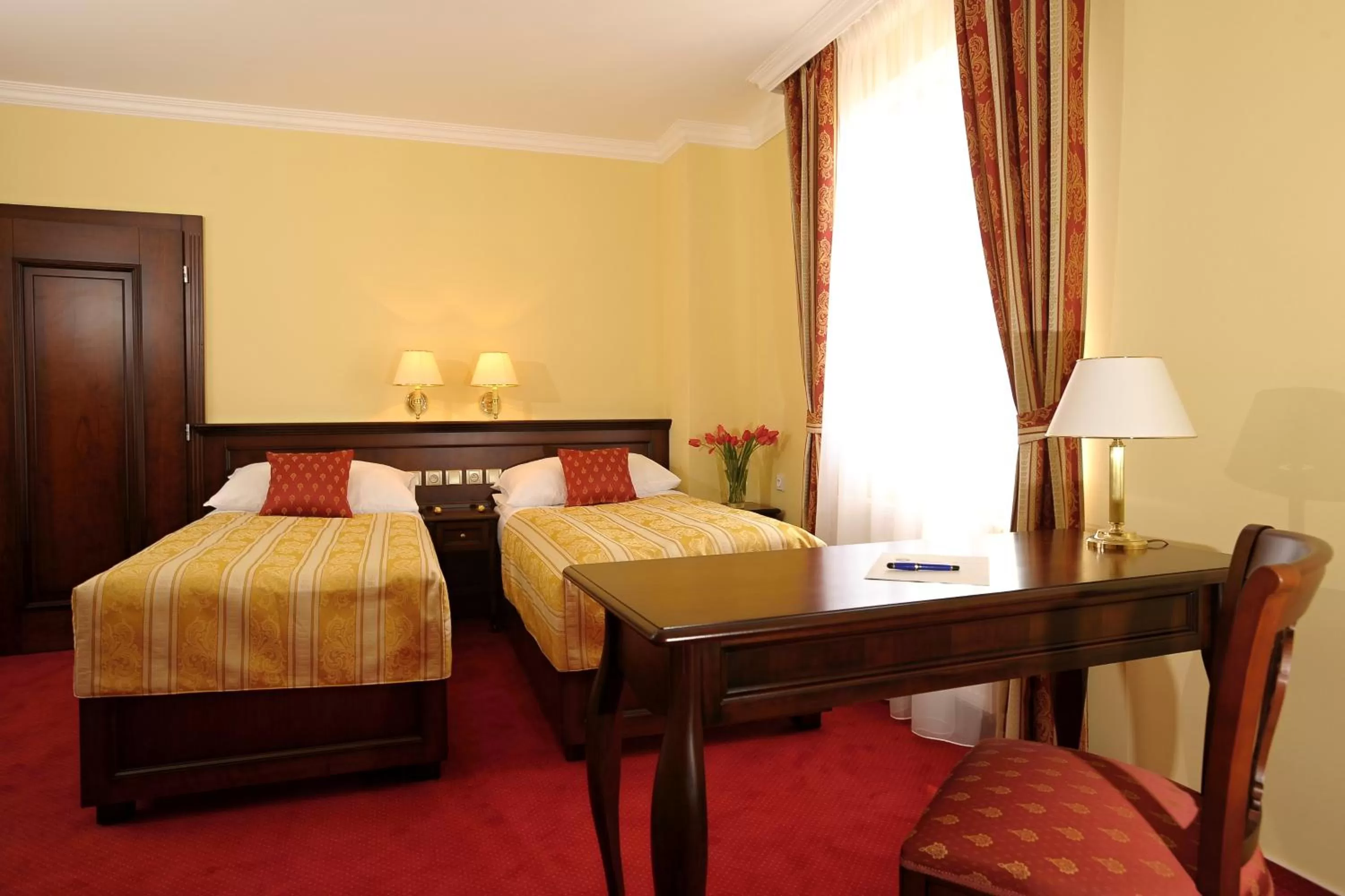 Decorative detail, Bed in Hotel U Krále