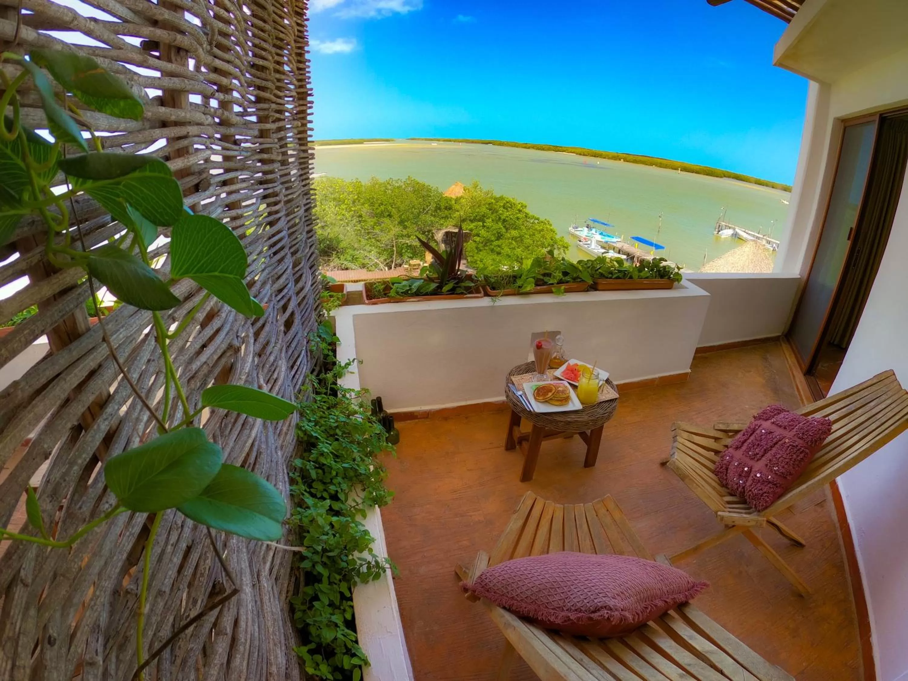 Balcony/Terrace in Hotel Rio Lagartos